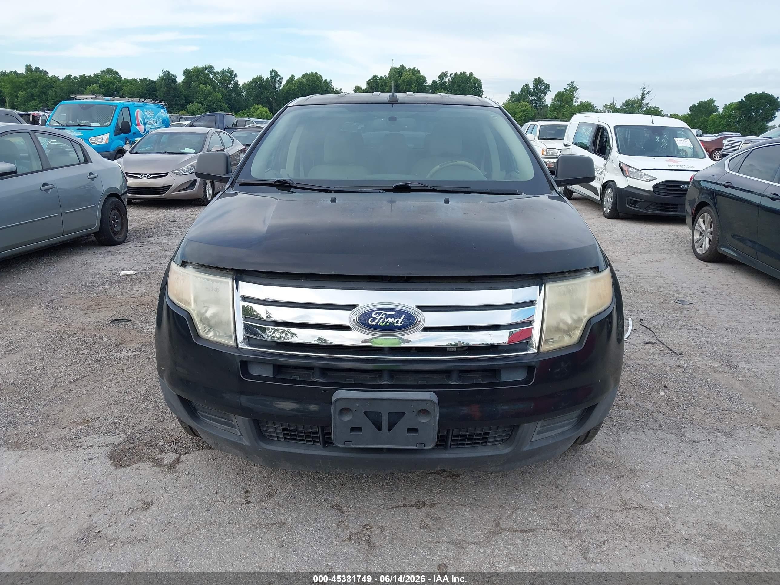2008 Ford Edge Se Black vin: 2FMDK36C58BA42197