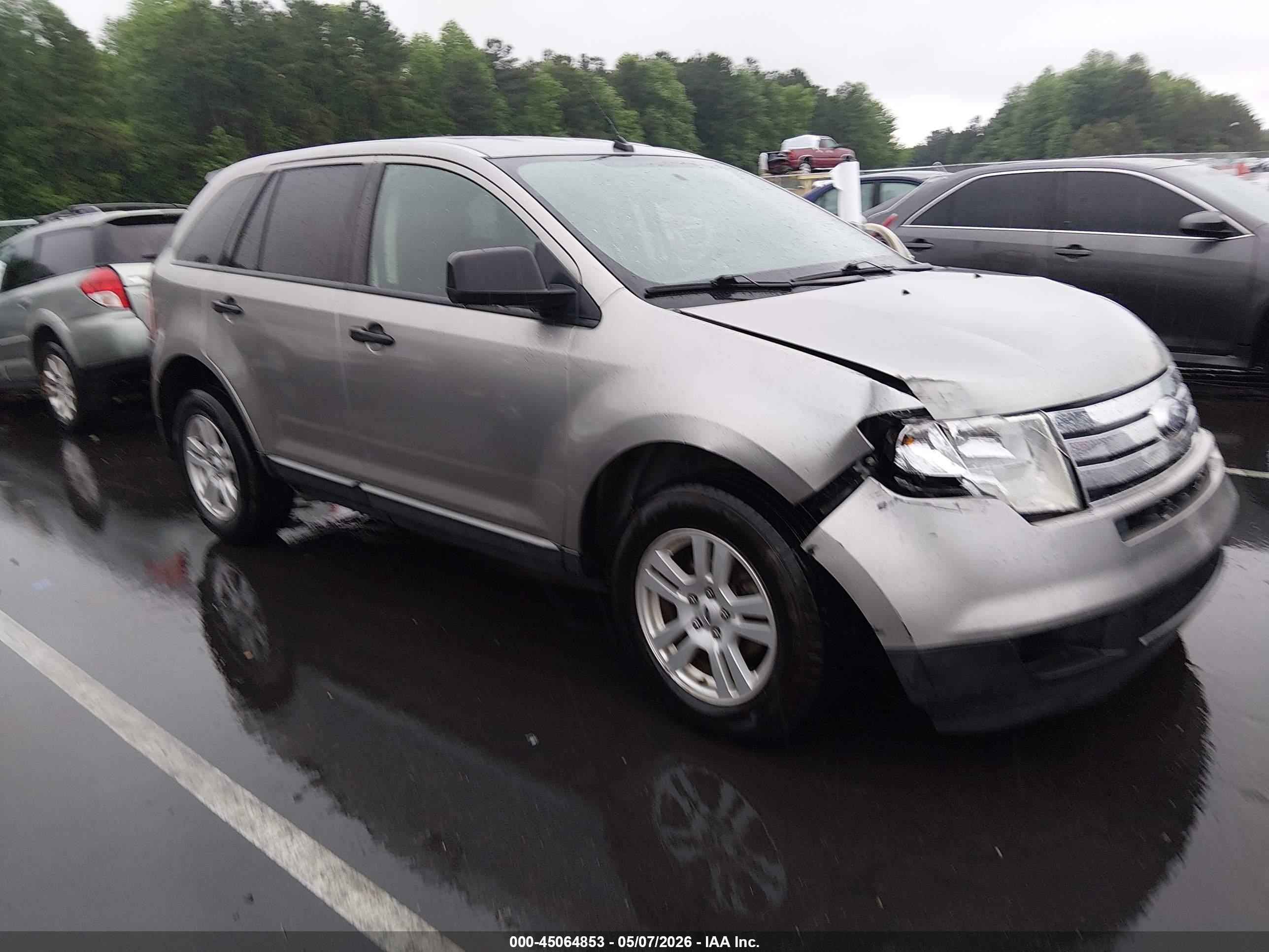 2008 Ford Edge Se Silver vin: 2FMDK36C58BA72252