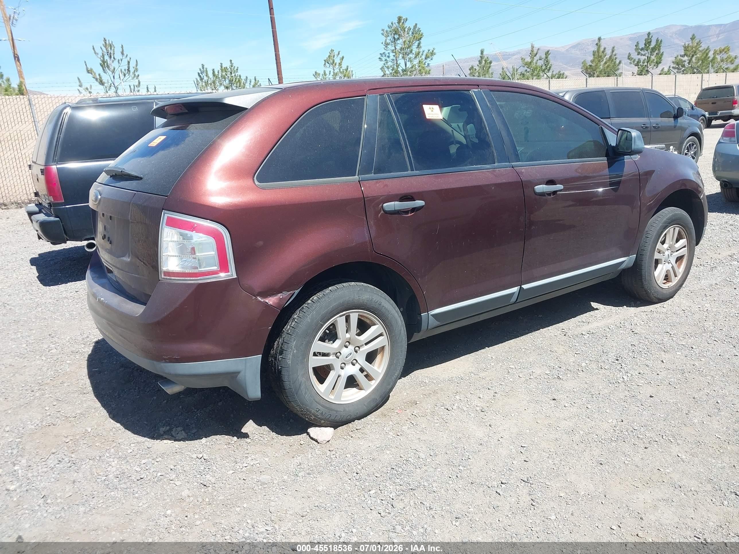 2009 Ford Edge Se Burgundy vin: 2FMDK36C59BA78750