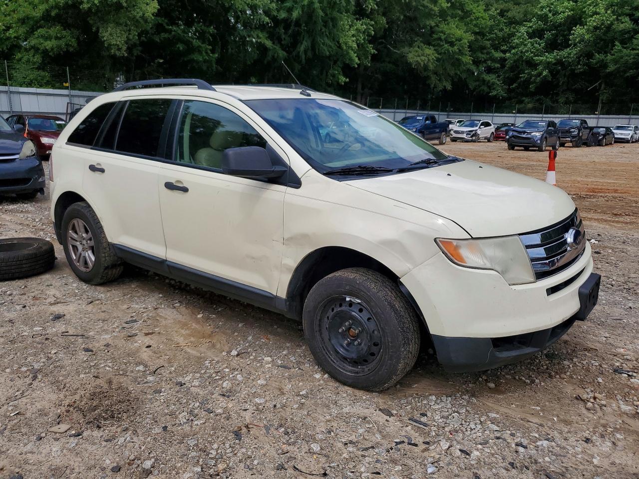 2007 Ford Edge Se Cream vin: 2FMDK36C67BA95828