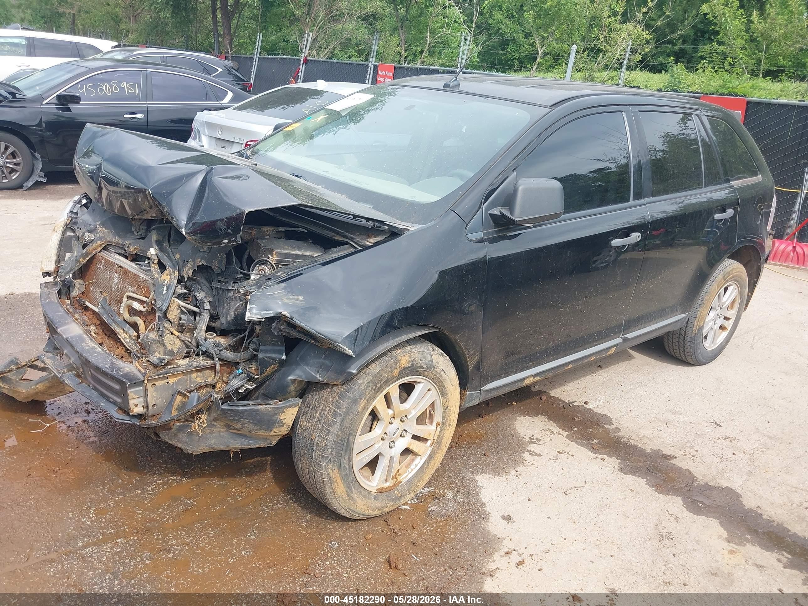 2007 Ford Edge Se Черный vin: 2FMDK36C67BB55316