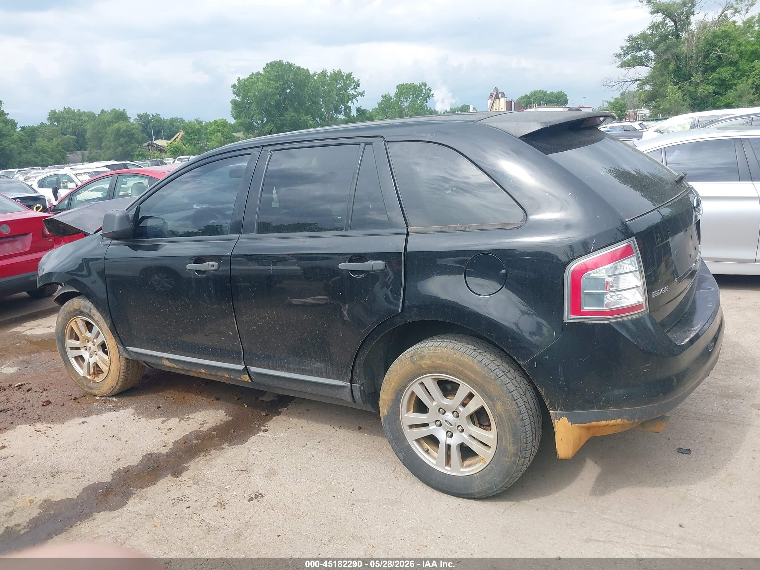 2007 Ford Edge Se Черный vin: 2FMDK36C67BB55316