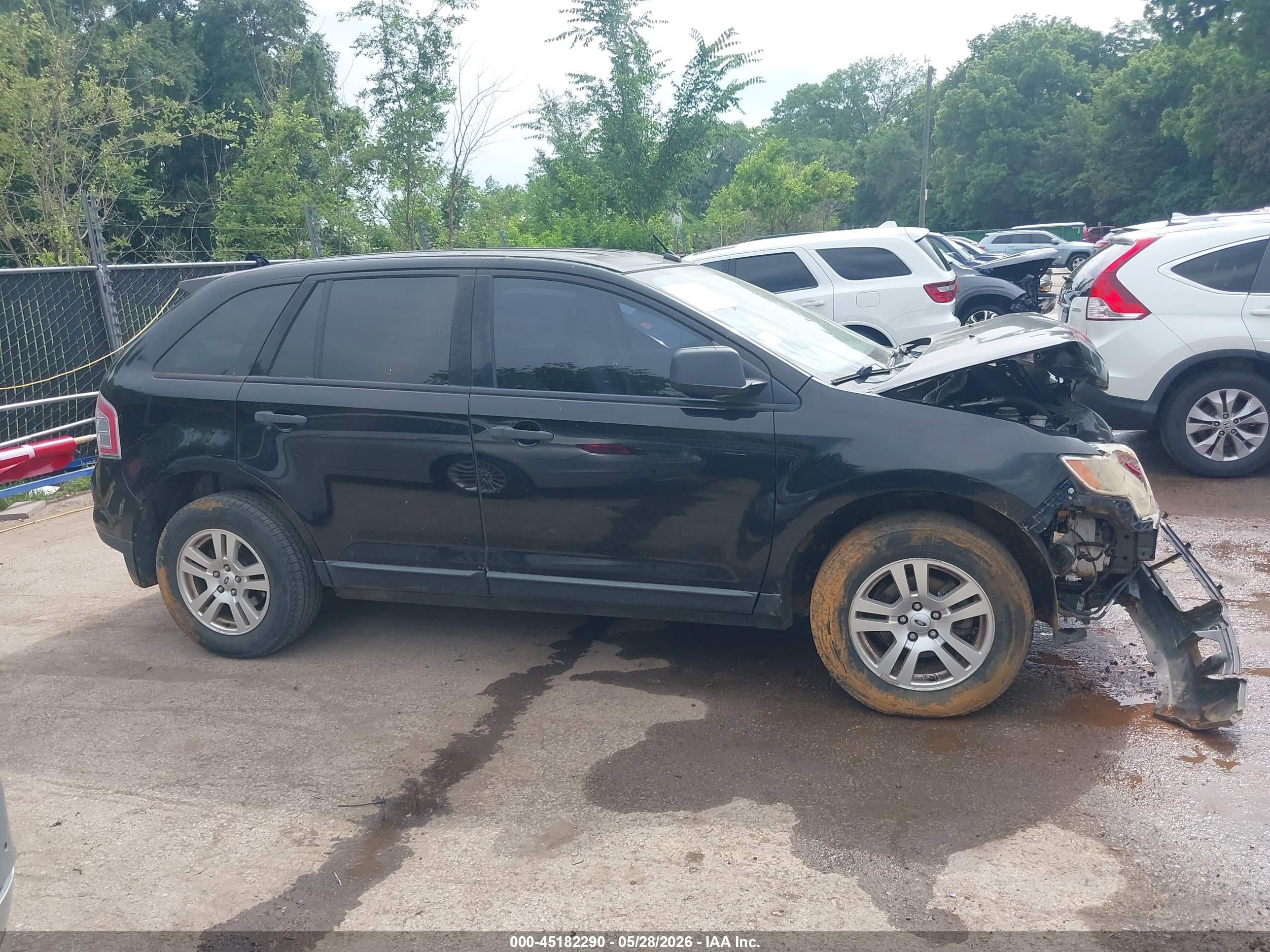 2007 Ford Edge Se Черный vin: 2FMDK36C67BB55316