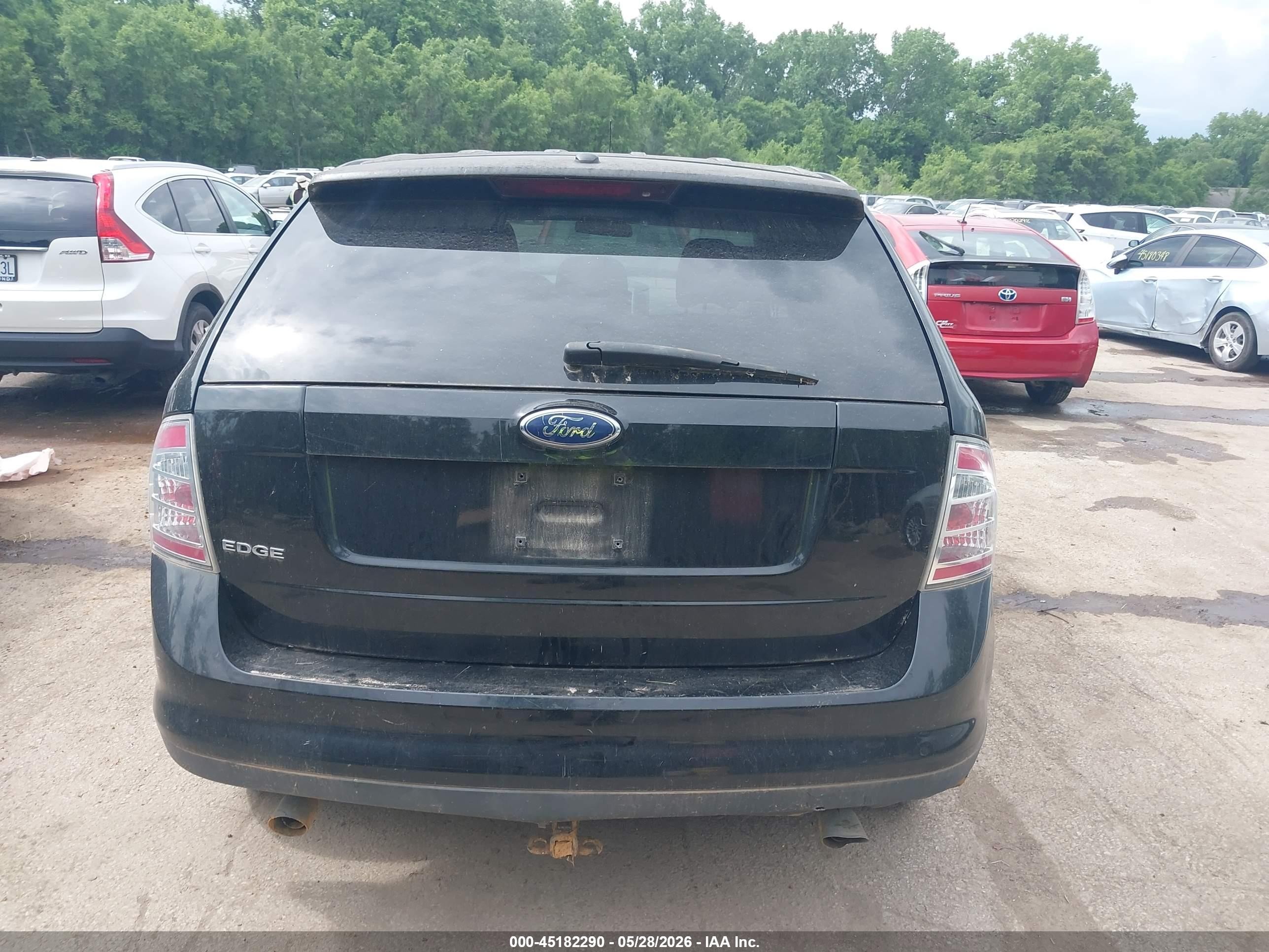 2007 Ford Edge Se Черный vin: 2FMDK36C67BB55316