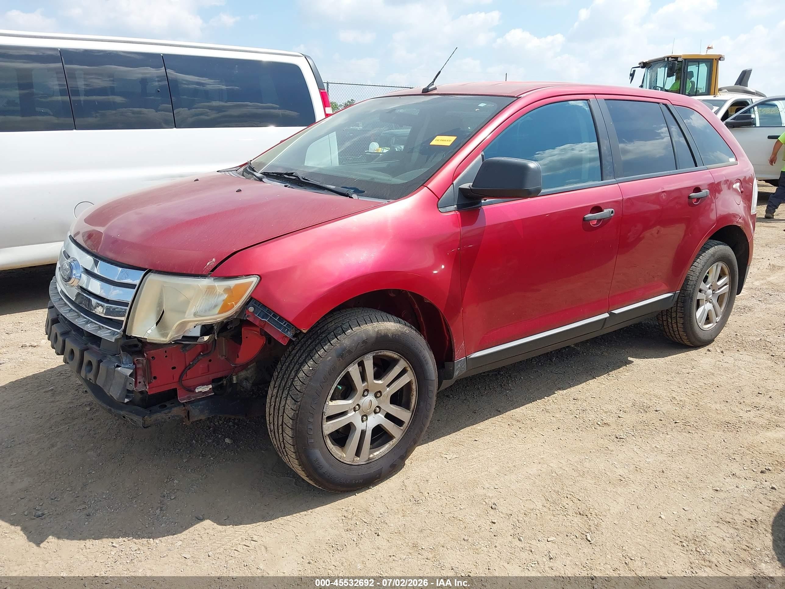 2008 Ford Edge Se Red vin: 2FMDK36C68BA11752