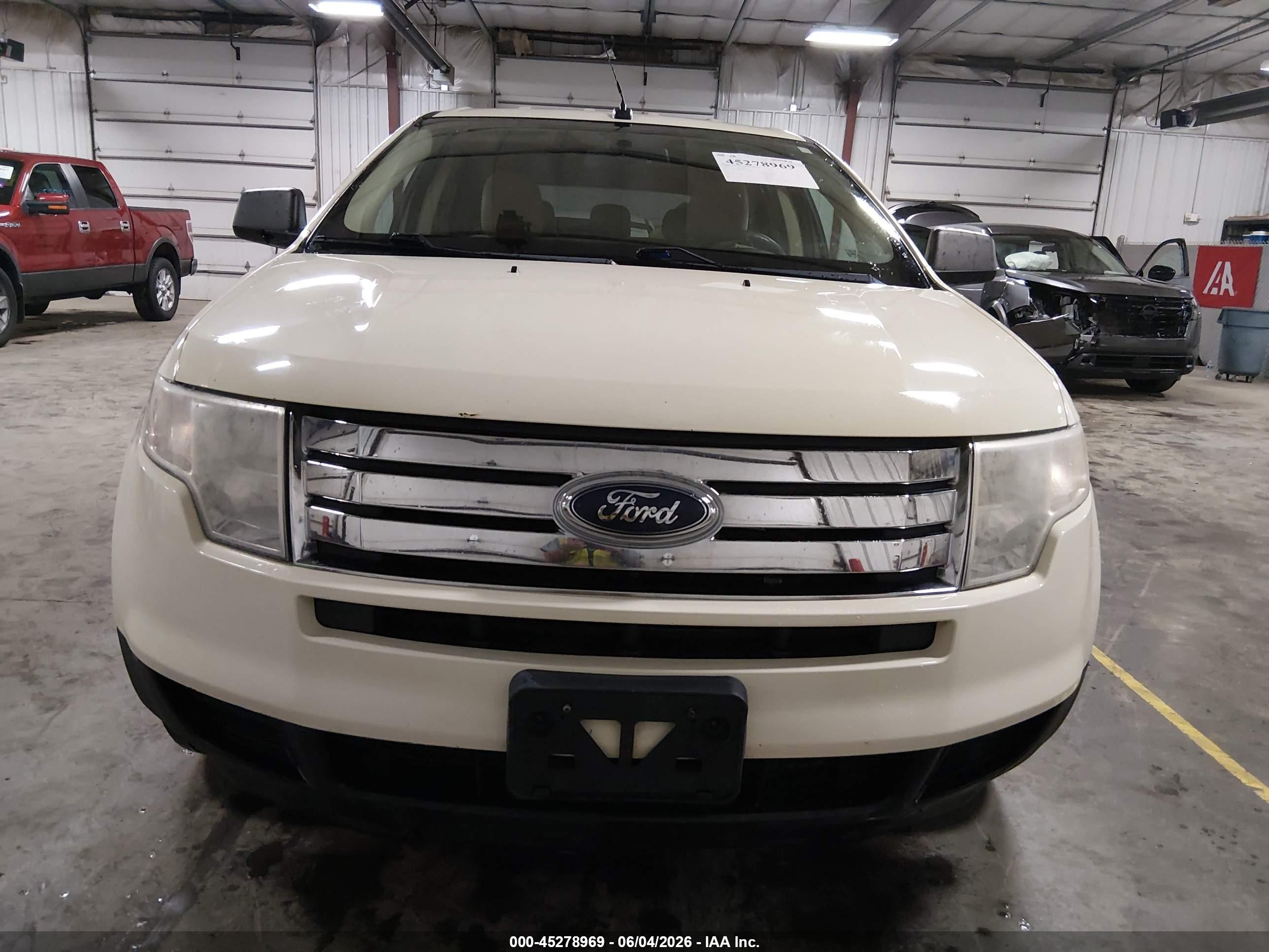 2008 Ford Edge Se White vin: 2FMDK36C68BB25010