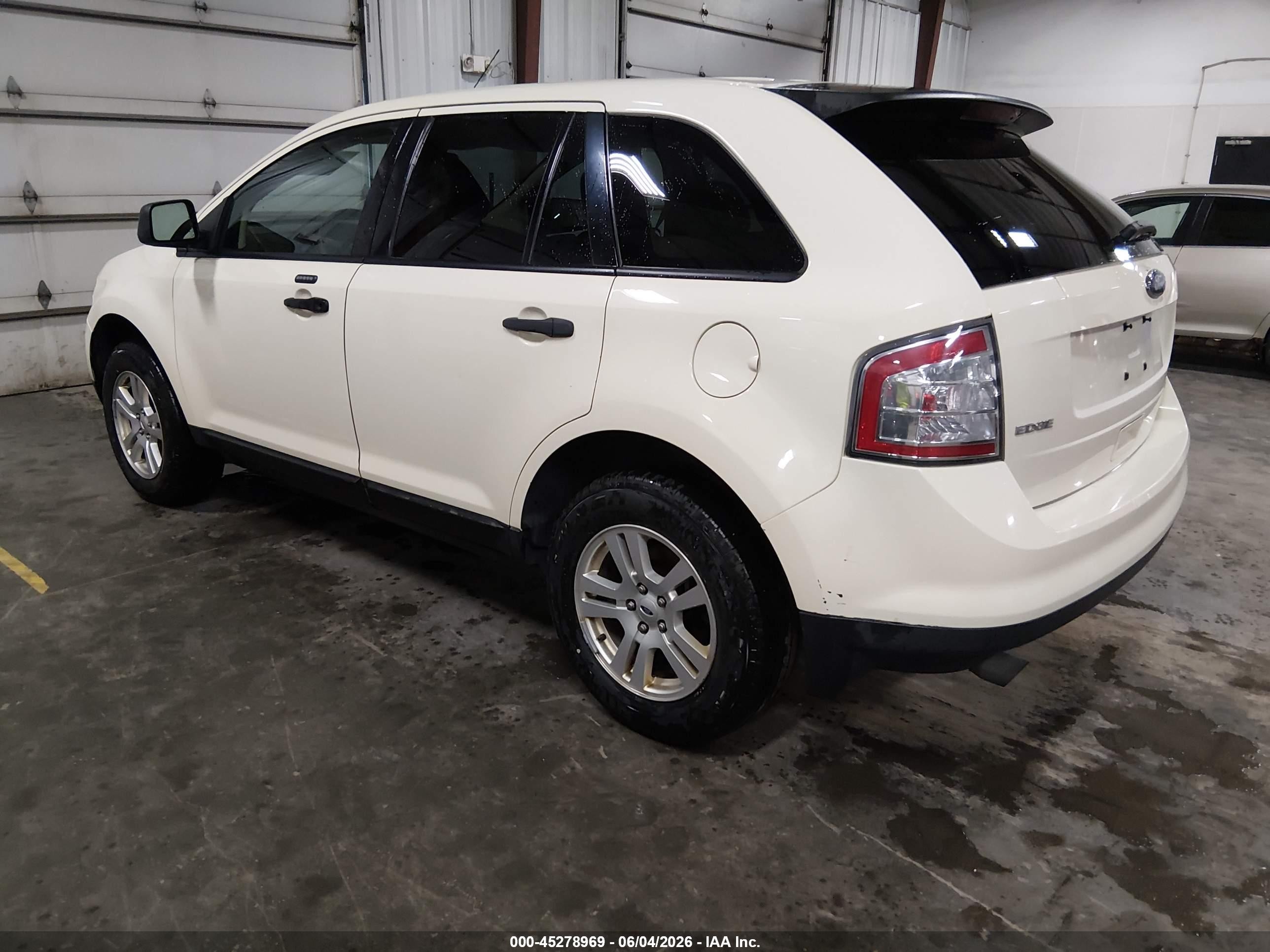2008 Ford Edge Se White vin: 2FMDK36C68BB25010