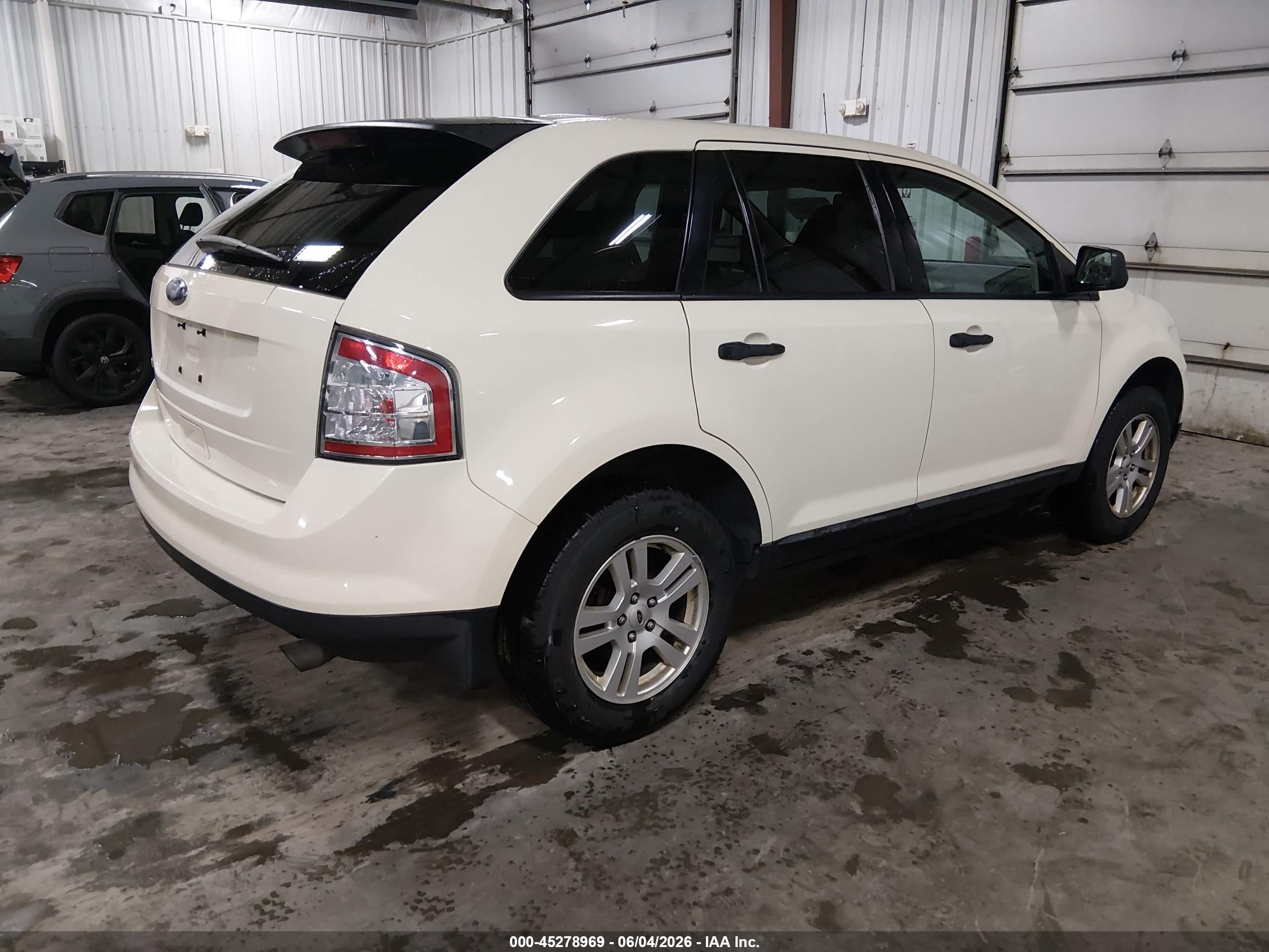 2008 Ford Edge Se White vin: 2FMDK36C68BB25010