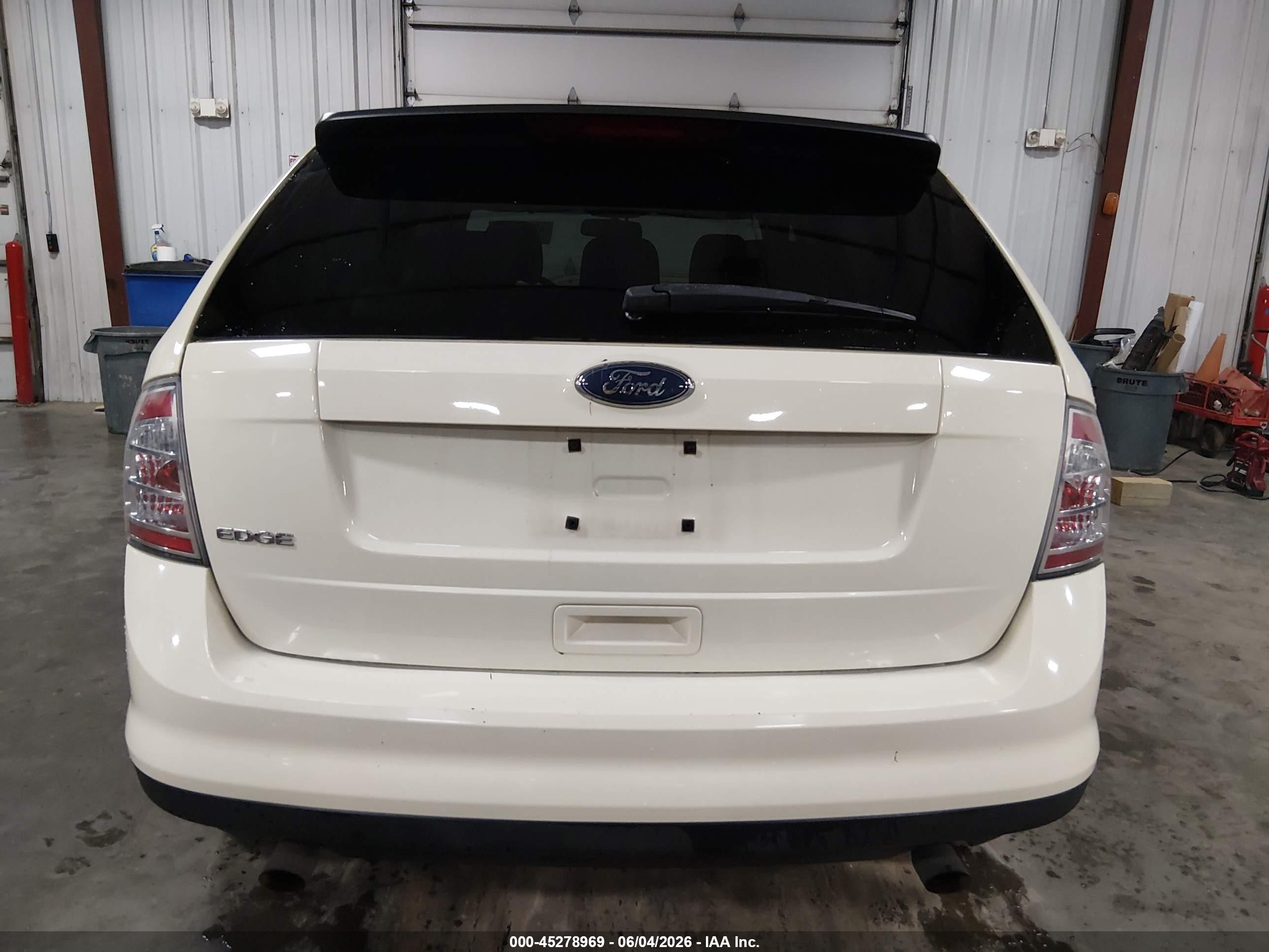 2008 Ford Edge Se White vin: 2FMDK36C68BB25010