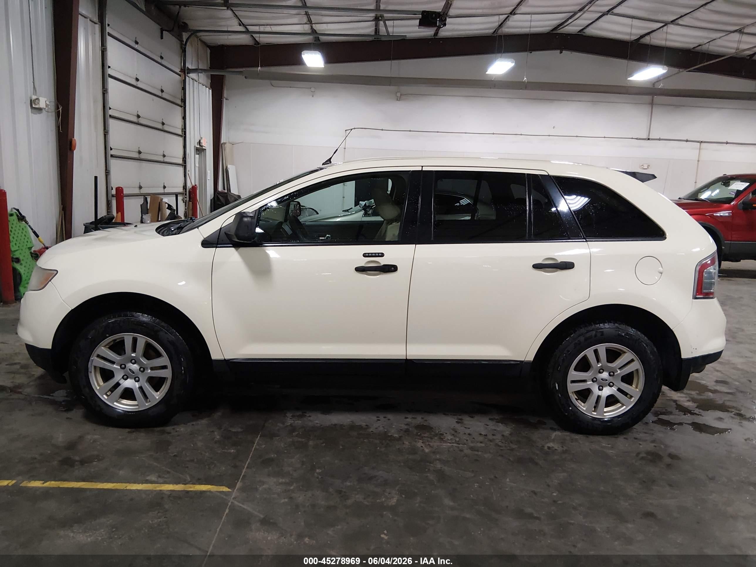 2008 Ford Edge Se White vin: 2FMDK36C68BB25010