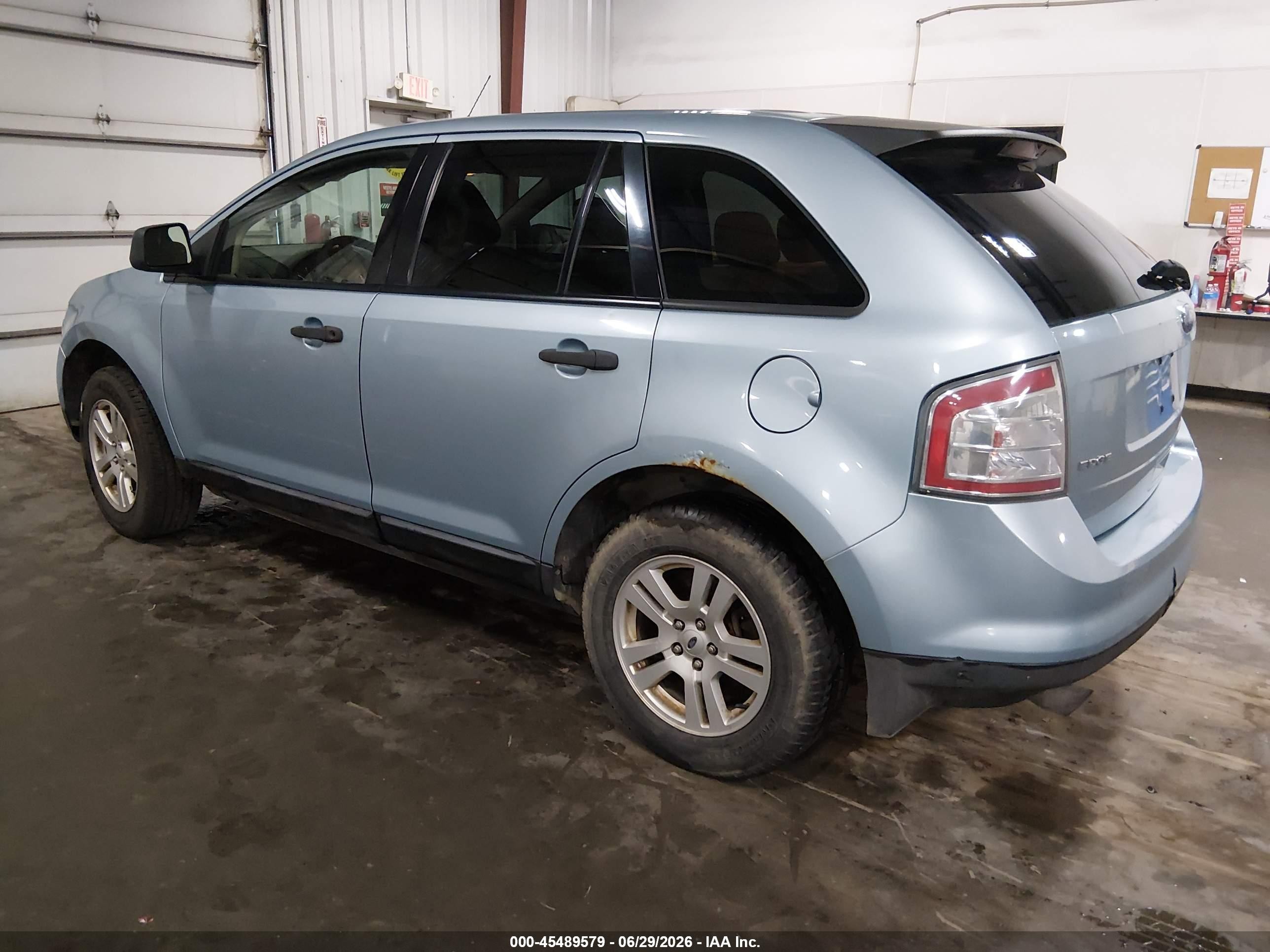 2008 Ford Edge Se Light Blue vin: 2FMDK36C68BB41322