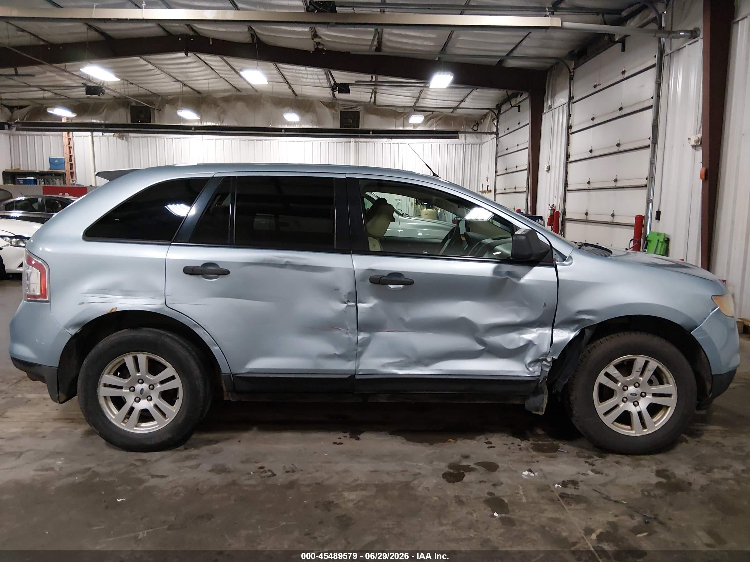 2008 Ford Edge Se Light Blue vin: 2FMDK36C68BB41322