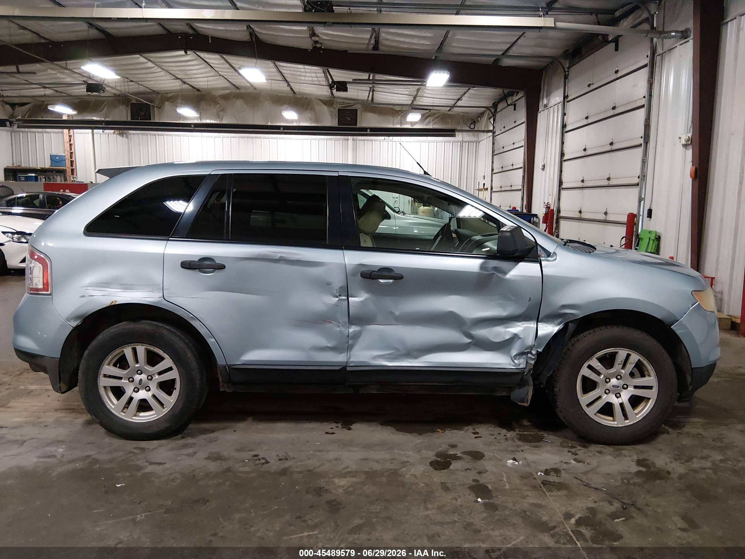 2008 Ford Edge Se Light Blue vin: 2FMDK36C68BB41322
