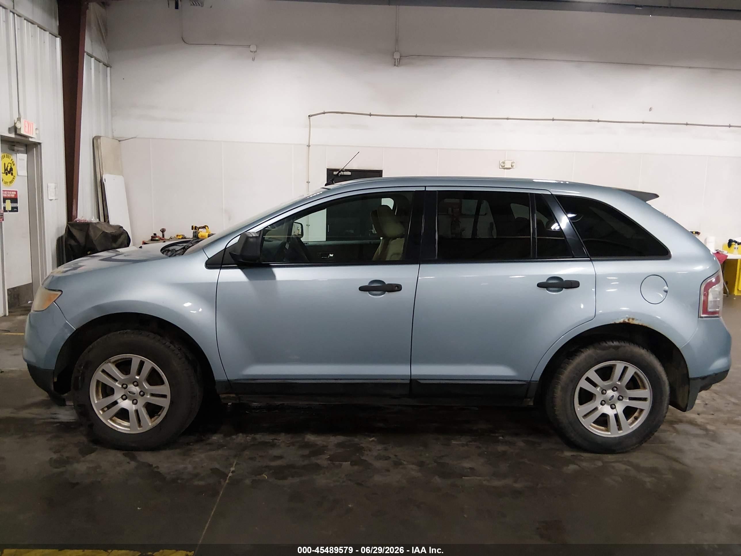 2008 Ford Edge Se Light Blue vin: 2FMDK36C68BB41322