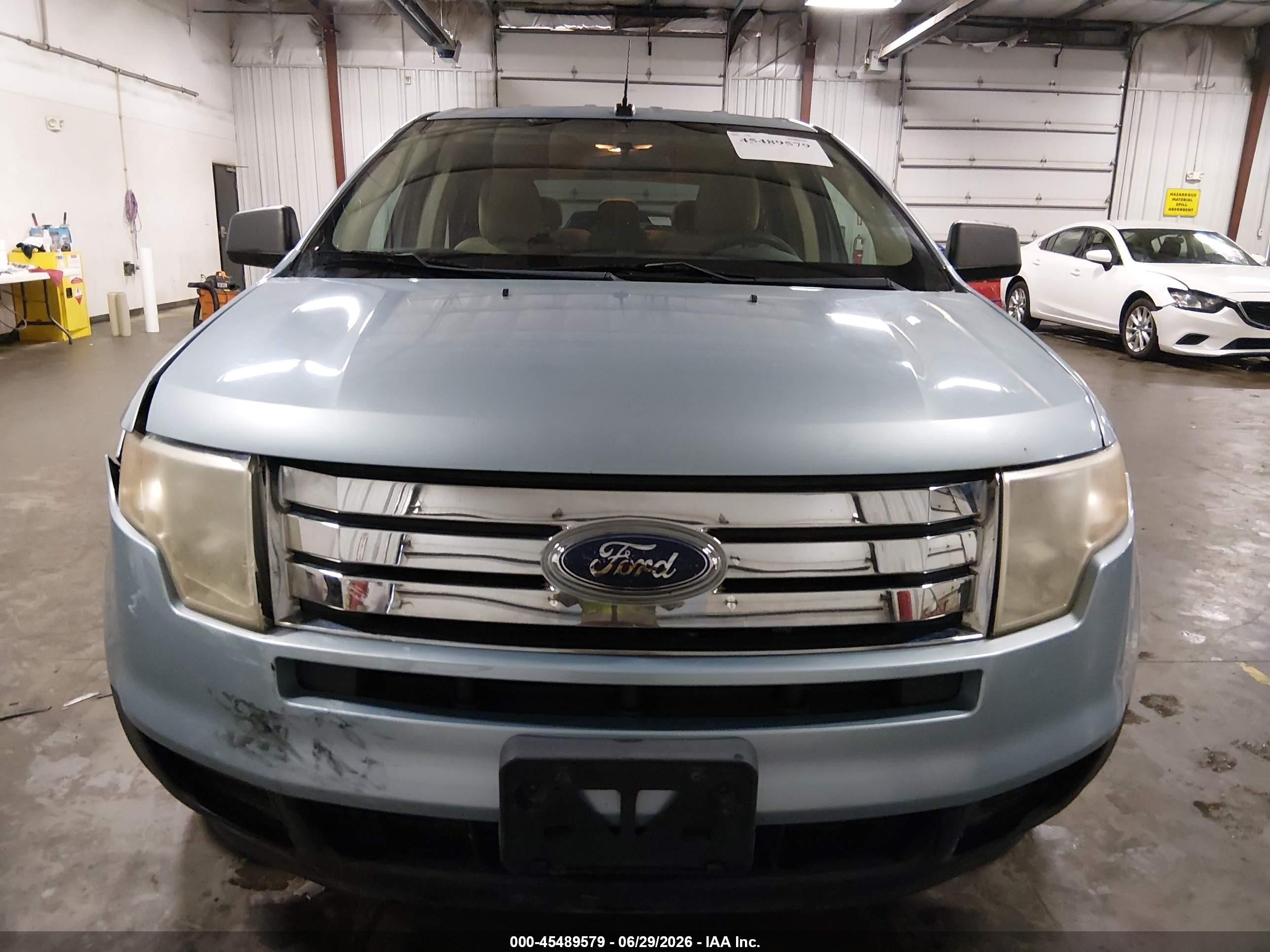 2008 Ford Edge Se Light Blue vin: 2FMDK36C68BB41322