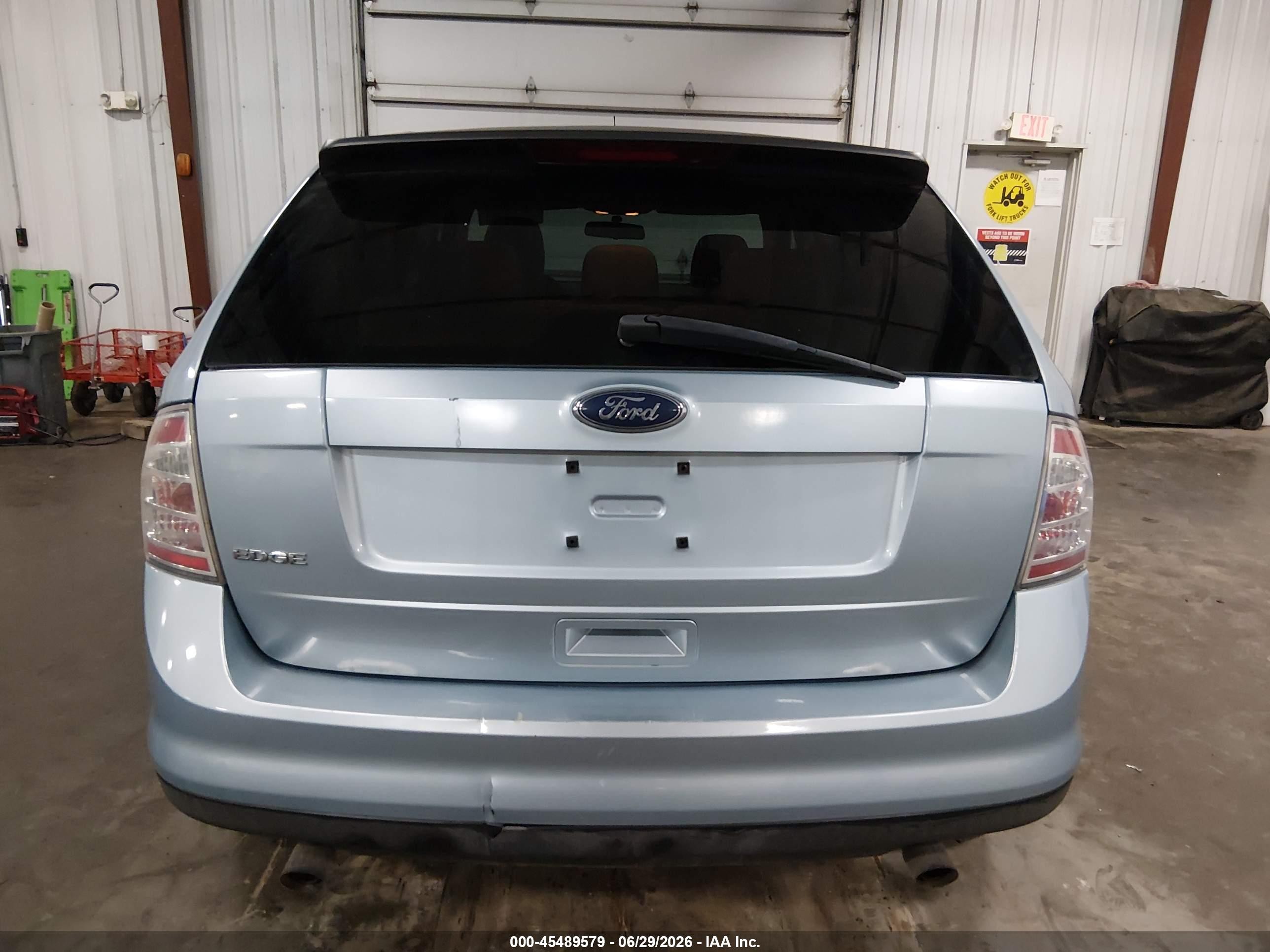 2008 Ford Edge Se Light Blue vin: 2FMDK36C68BB41322