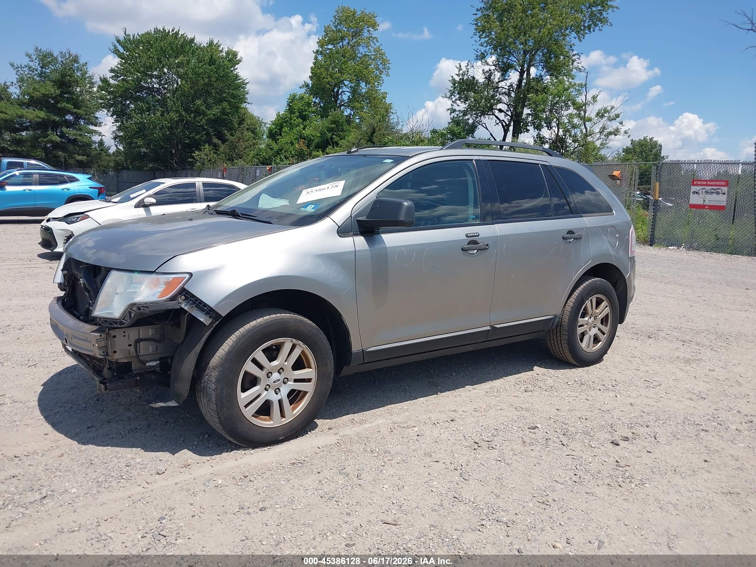 2008 Ford Edge Se Серый vin: 2FMDK36C68BB46875