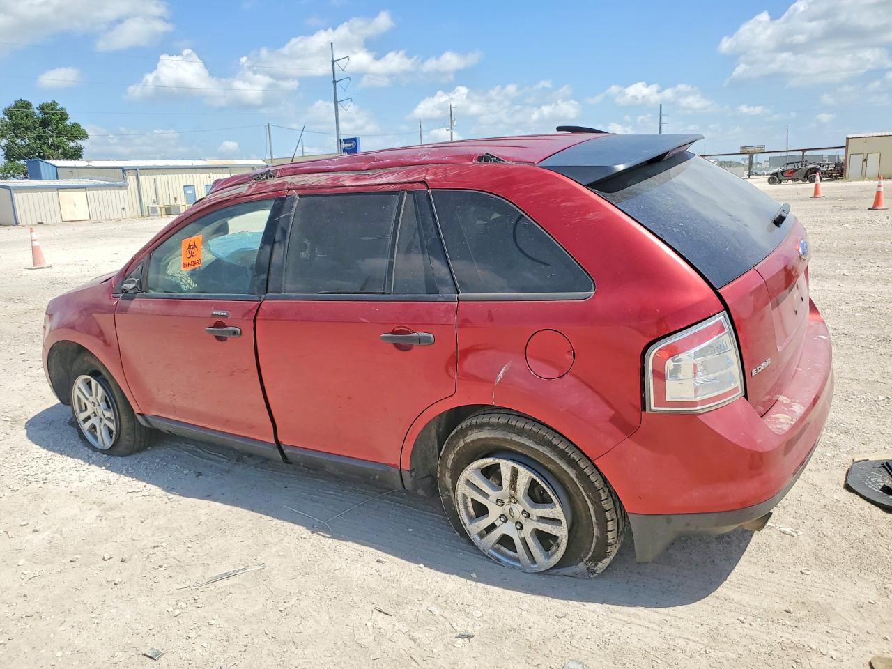2007 Ford Edge Se Red vin: 2FMDK36C77BB60850
