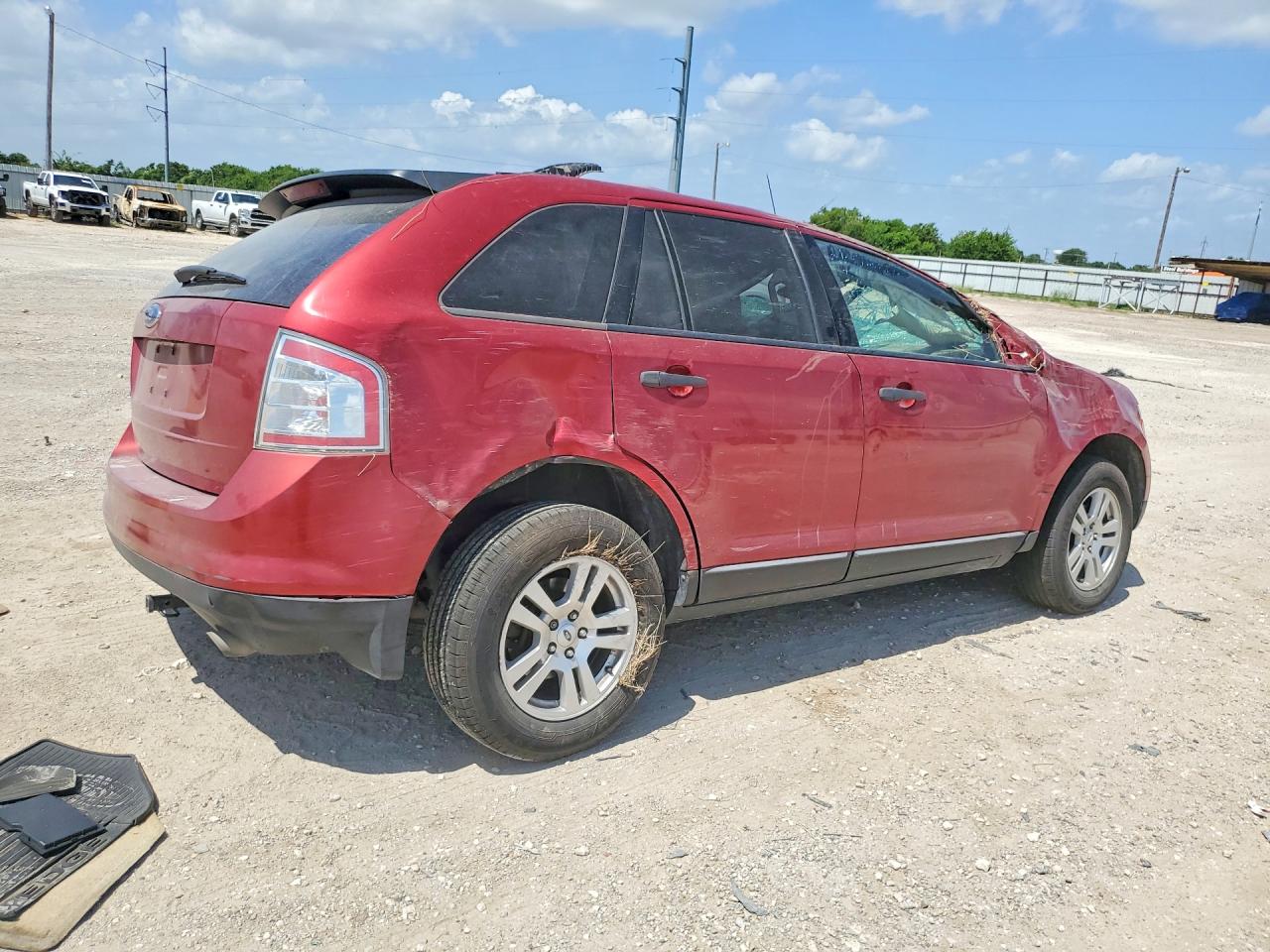 2007 Ford Edge Se Red vin: 2FMDK36C77BB60850