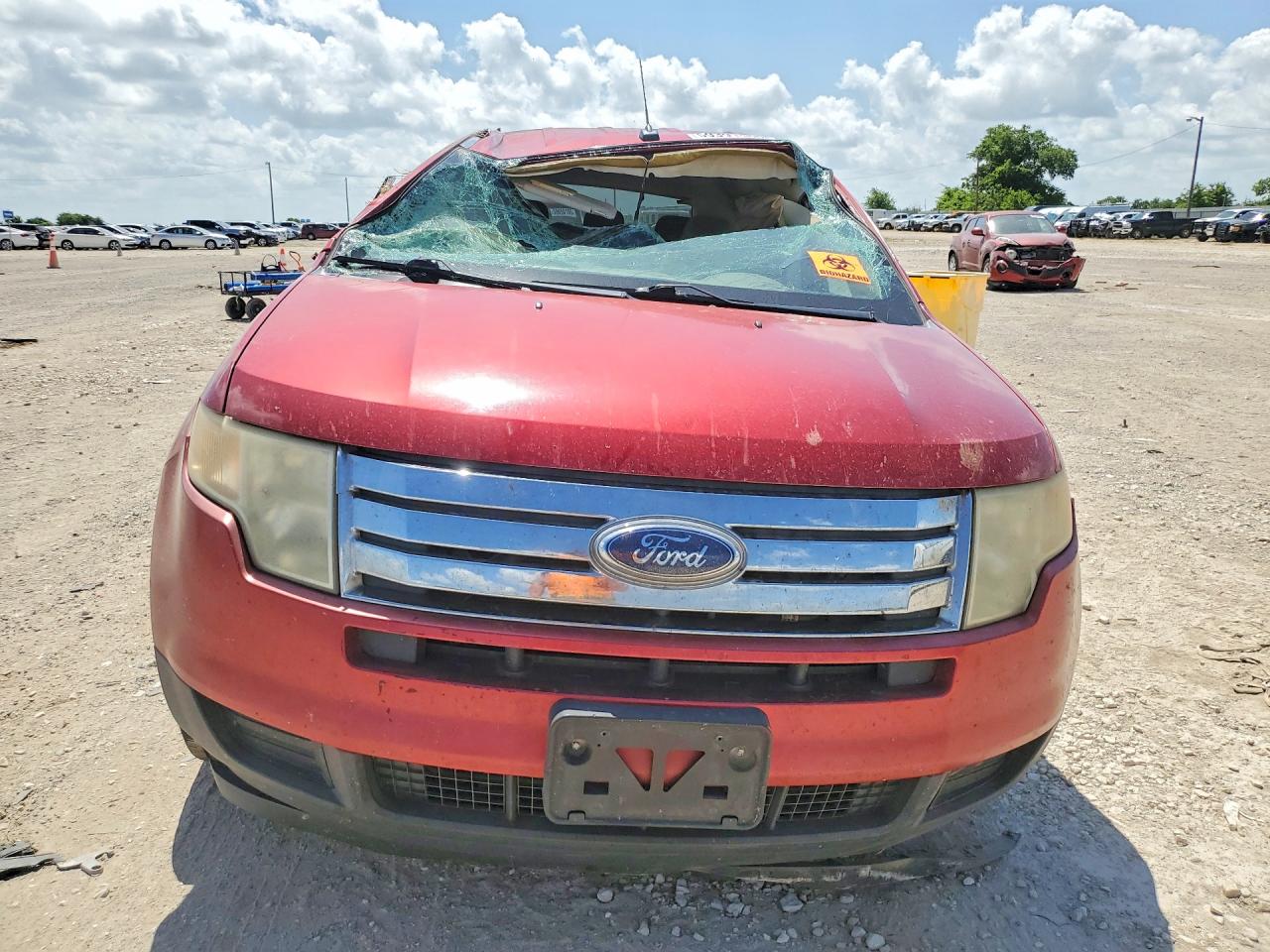 2007 Ford Edge Se Red vin: 2FMDK36C77BB60850