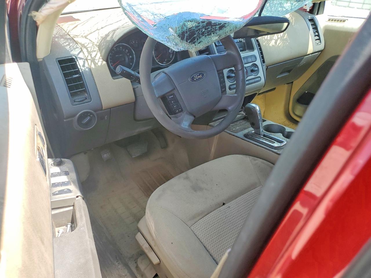 2007 Ford Edge Se Red vin: 2FMDK36C77BB60850