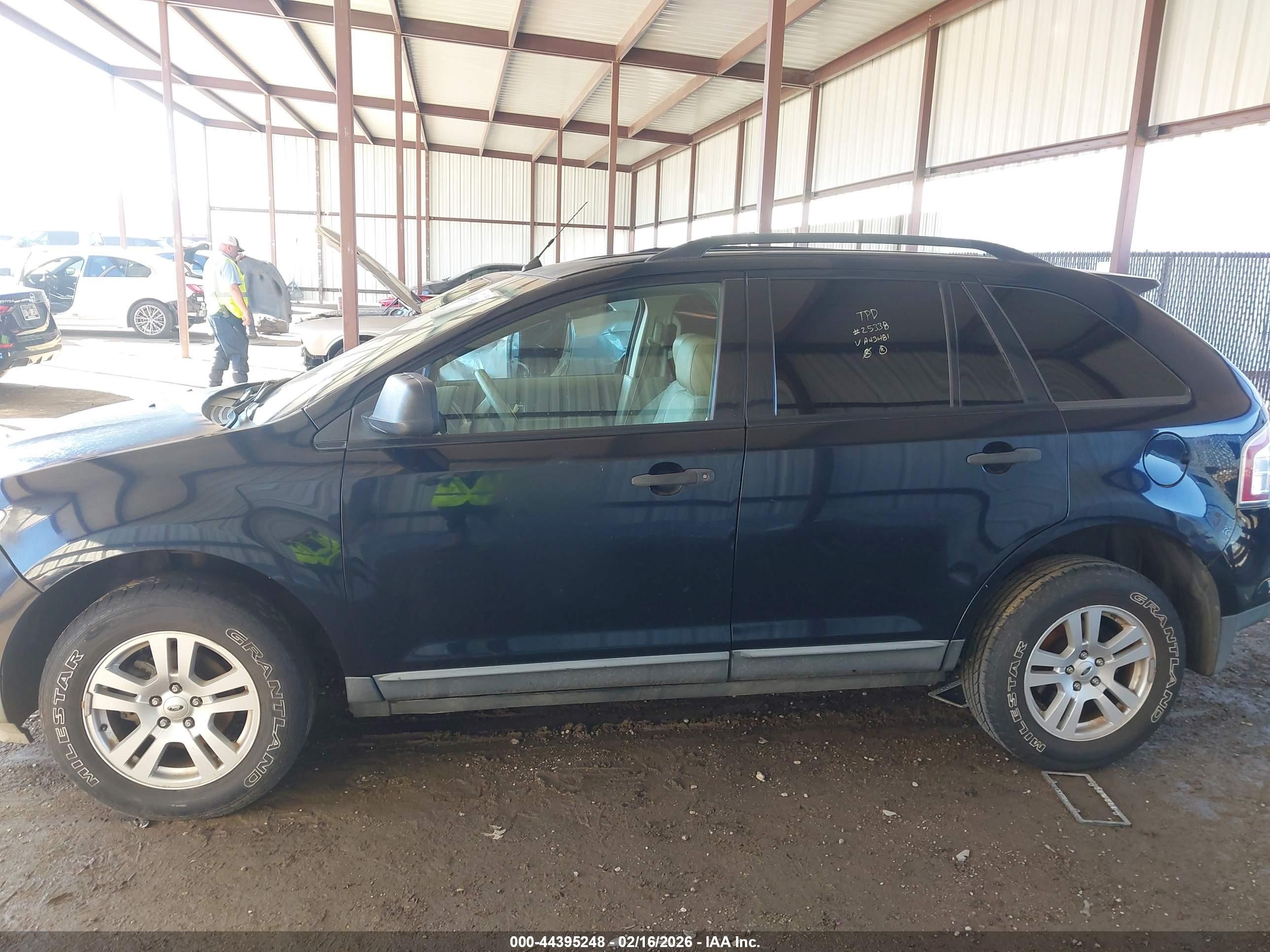 2008 Ford Edge Se Black vin: 2FMDK36C78BA43481