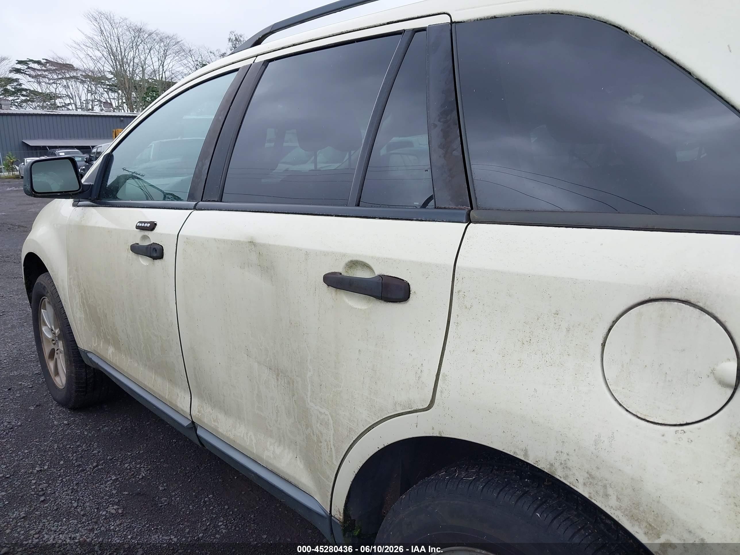 2008 Ford Edge Se White vin: 2FMDK36C88BA01109