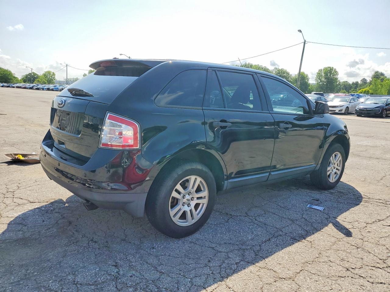 2008 Ford Edge Black vin: 2FMDK36C88BA61715