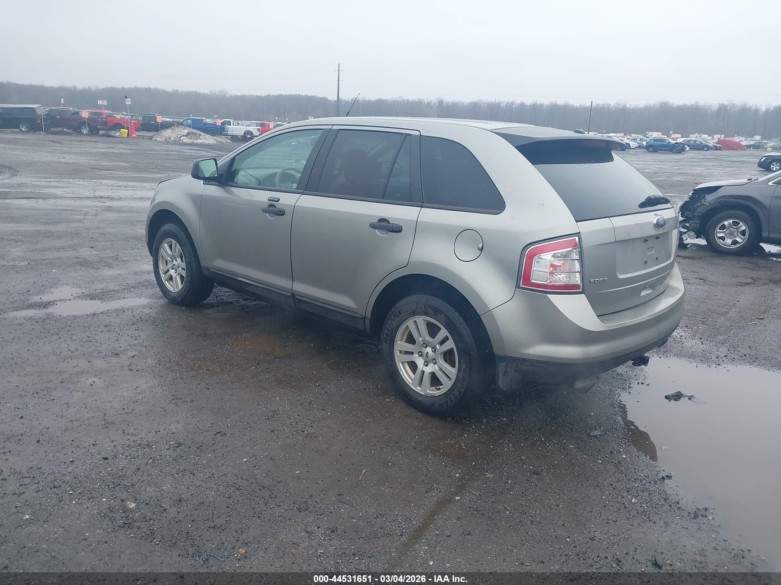 2008 Ford Edge Se Gray vin: 2FMDK36C88BA65991