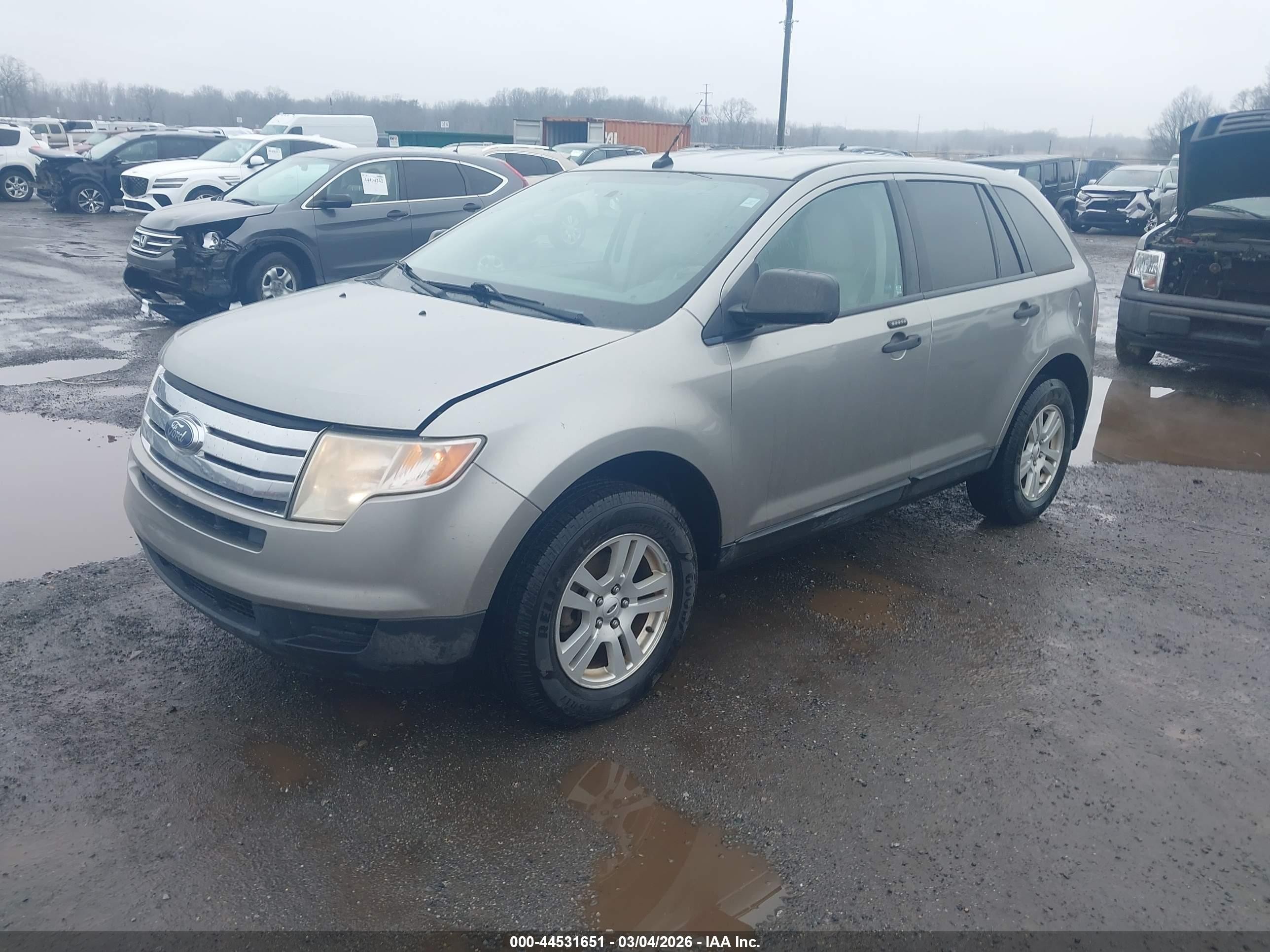 2008 Ford Edge Se Gray vin: 2FMDK36C88BA65991