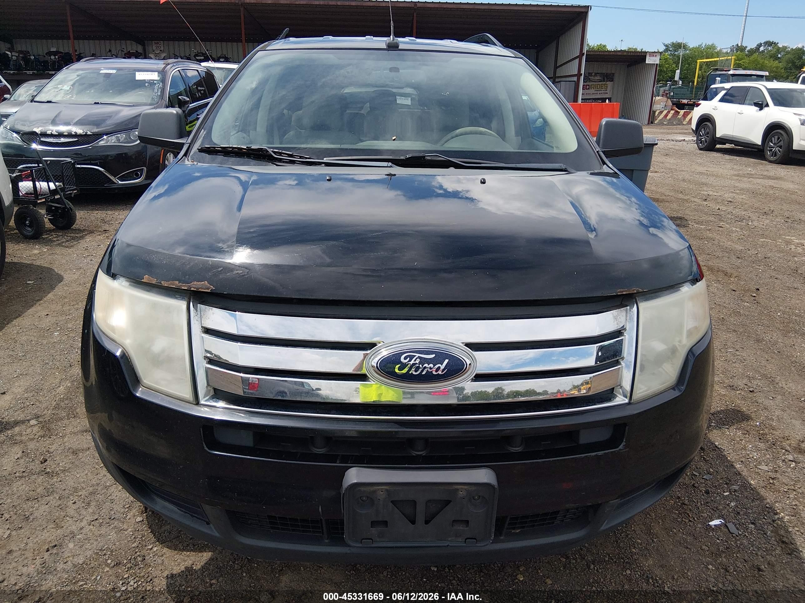 2009 Ford Edge Se Black vin: 2FMDK36C89BA56113