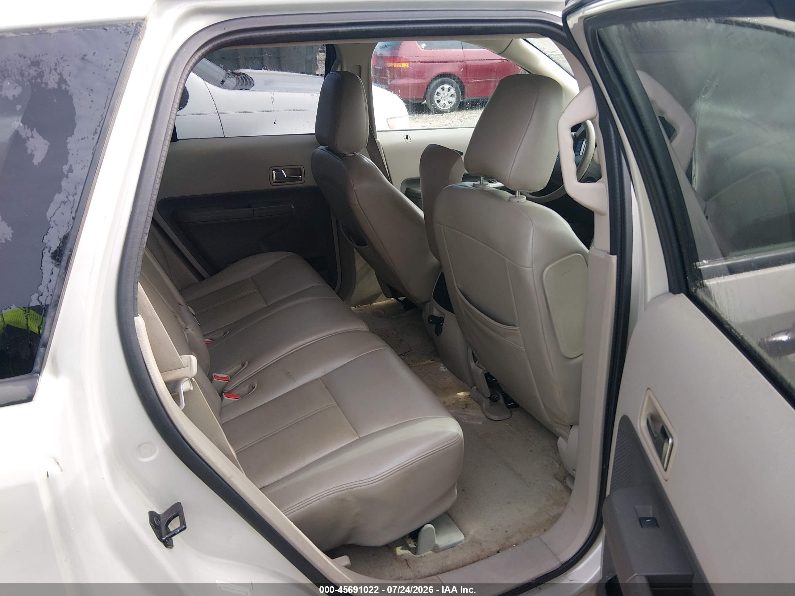 2007 Ford Edge Se White vin: 2FMDK36C97BA93913