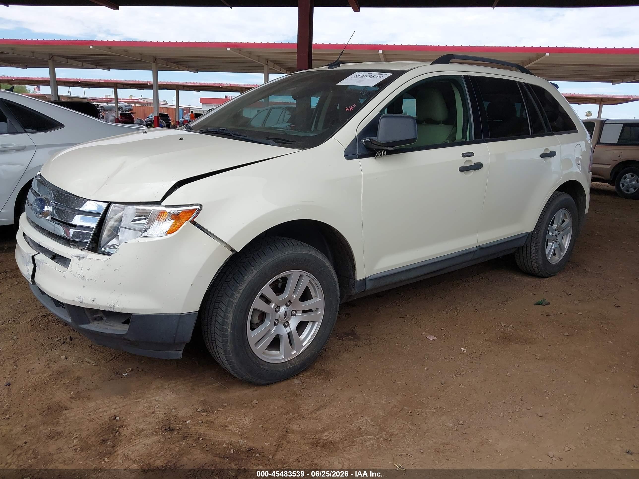 2007 Ford Edge Se Cream vin: 2FMDK36C97BB56900