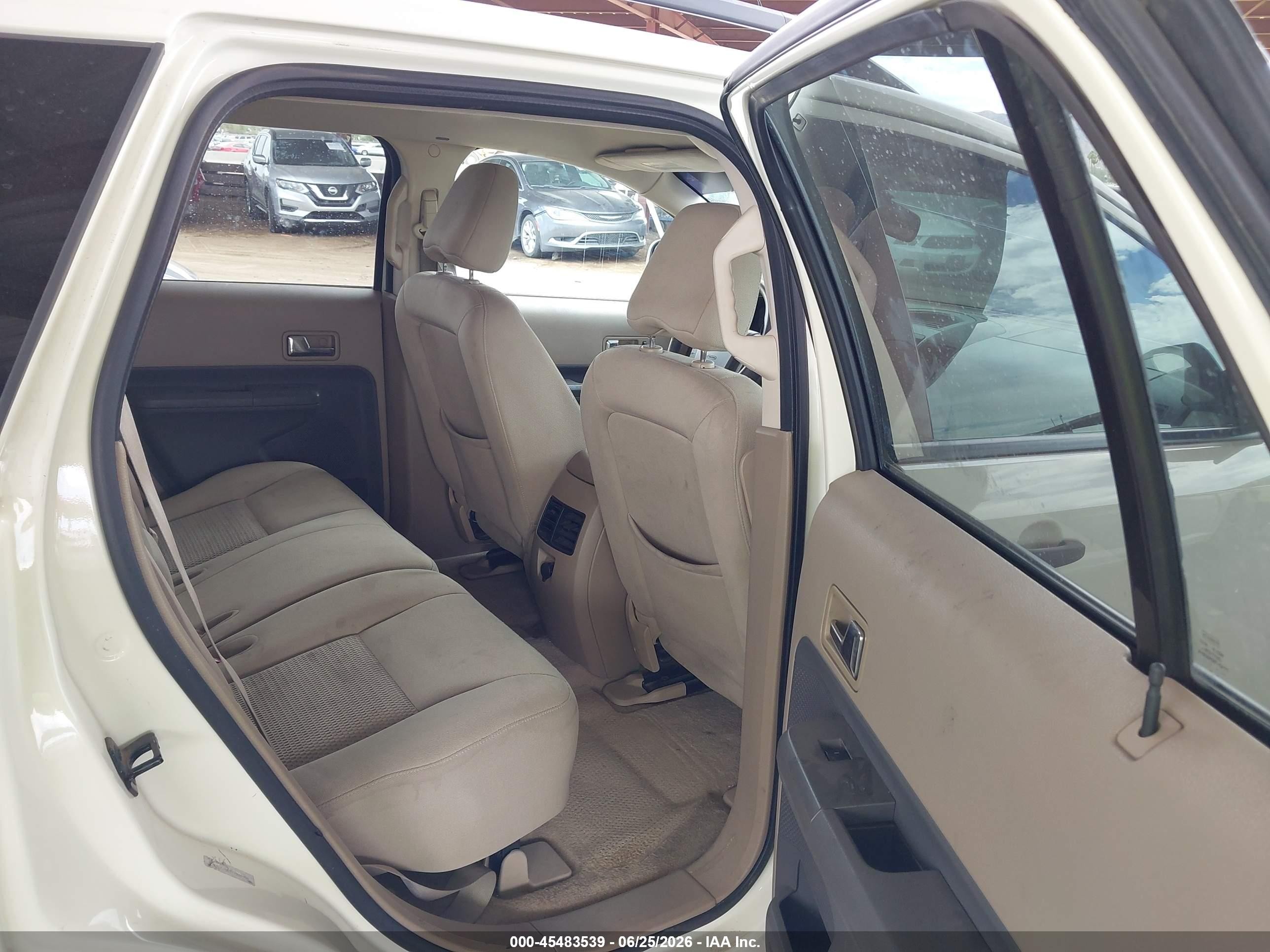 2007 Ford Edge Se Cream vin: 2FMDK36C97BB56900