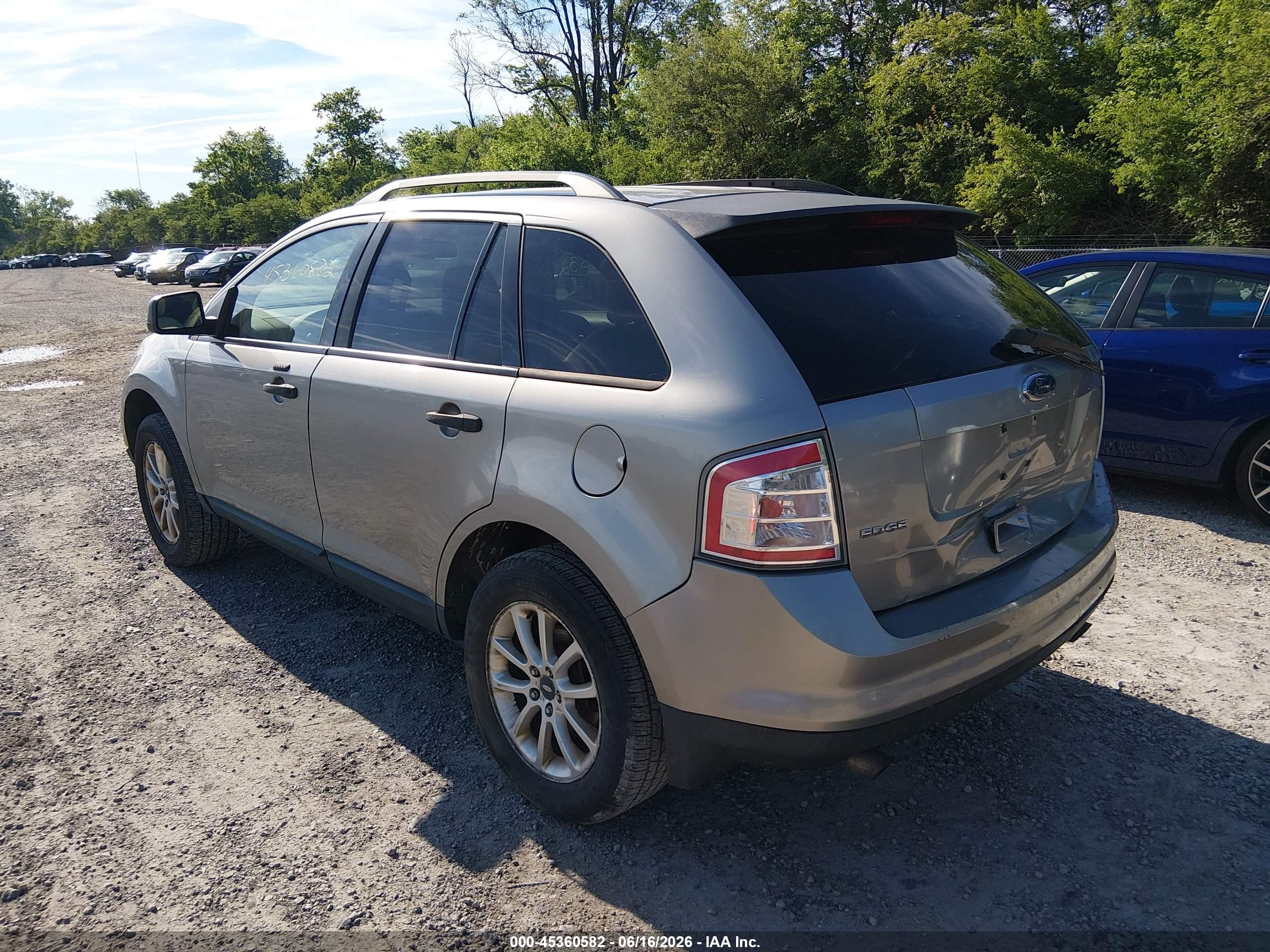 2008 Ford Edge Se Gray vin: 2FMDK36C98BA54269