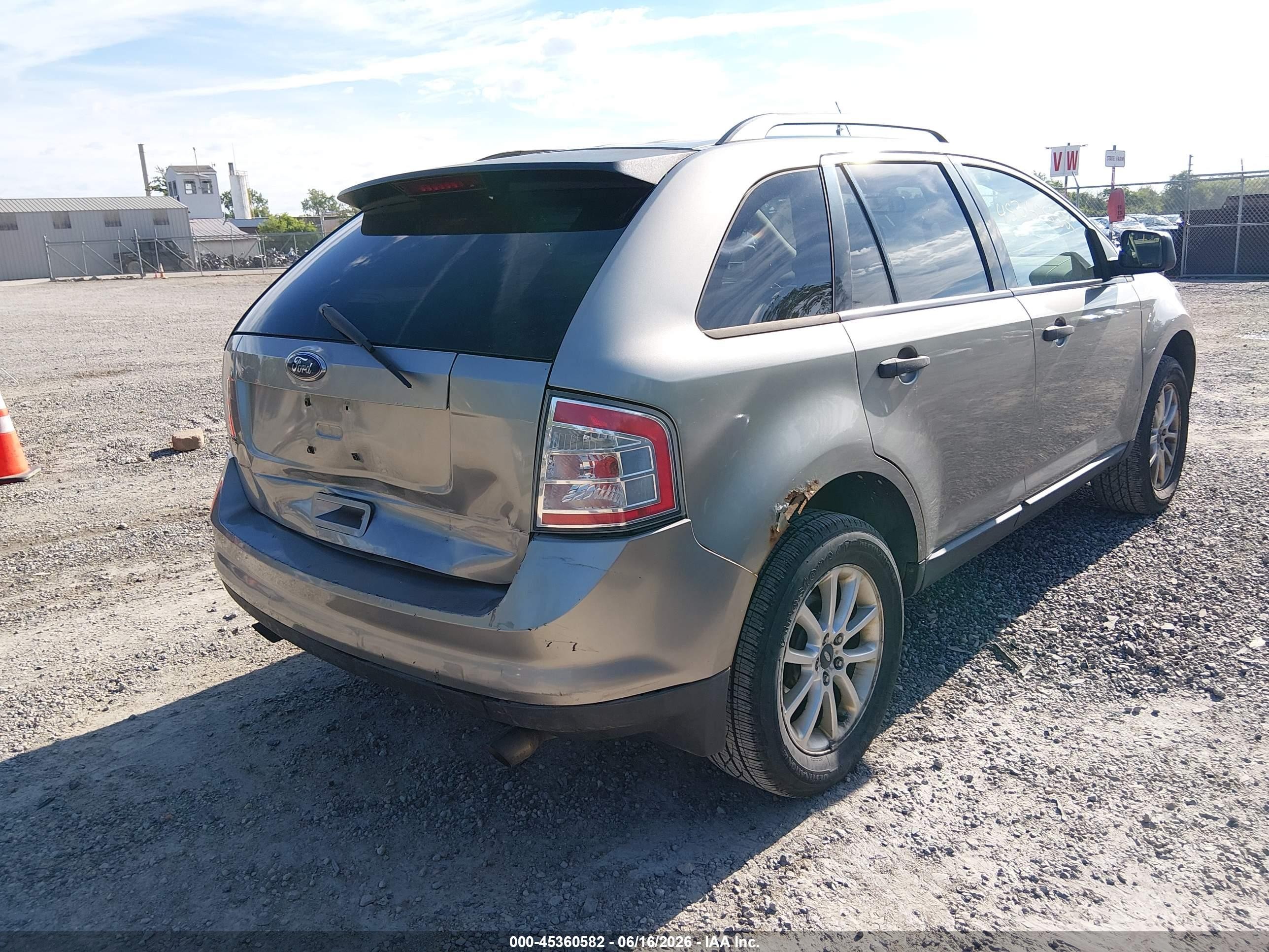 2008 Ford Edge Se Gray vin: 2FMDK36C98BA54269