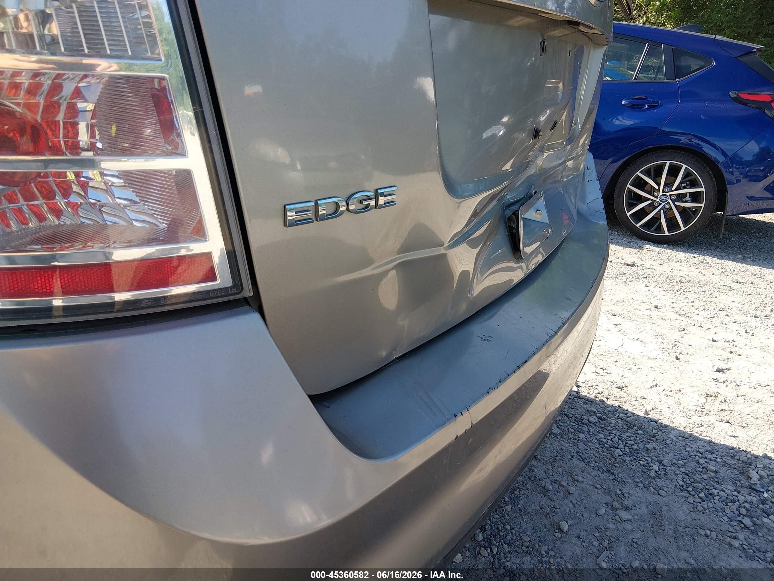 2008 Ford Edge Se Gray vin: 2FMDK36C98BA54269