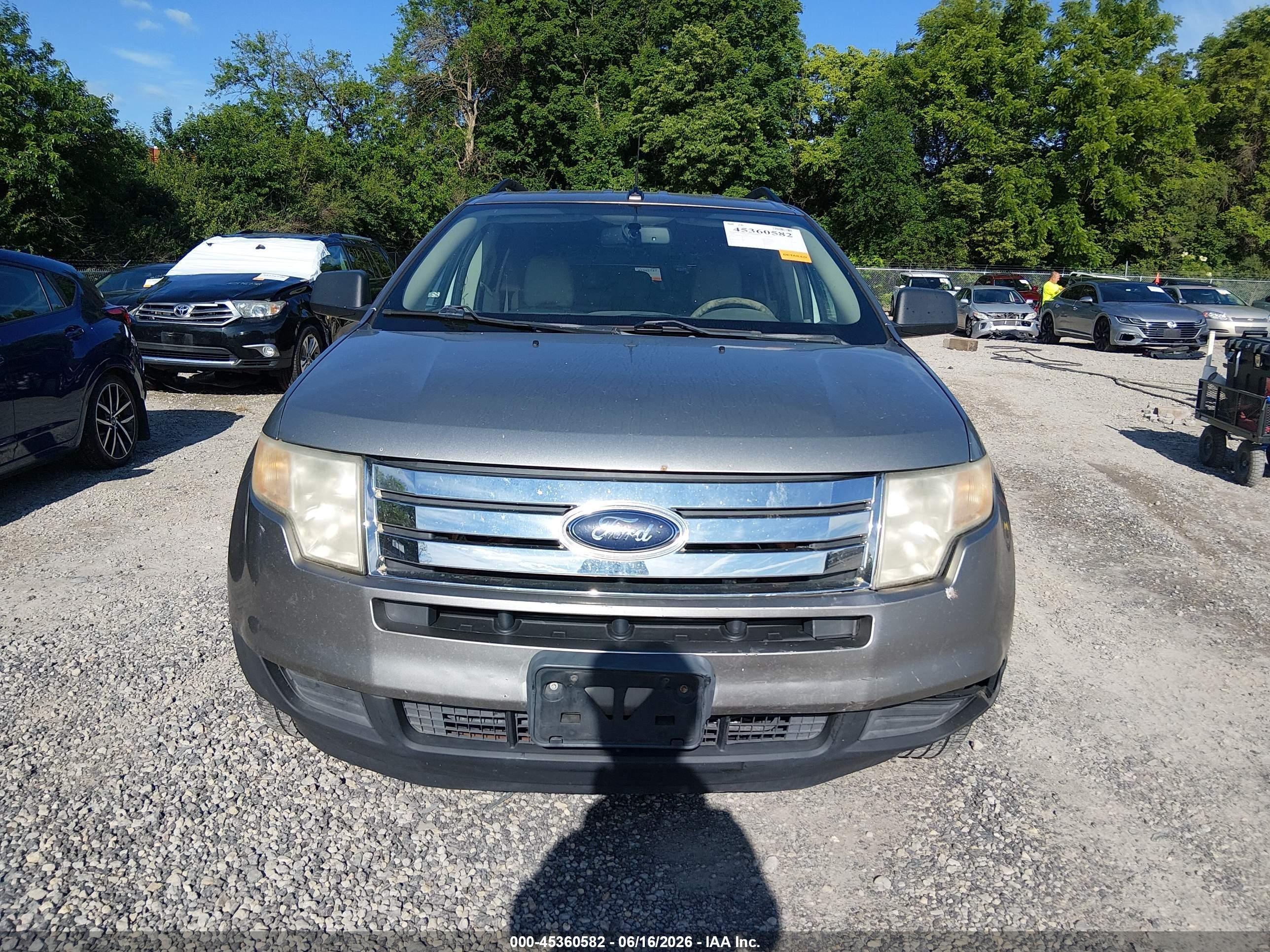 2008 Ford Edge Se Gray vin: 2FMDK36C98BA54269