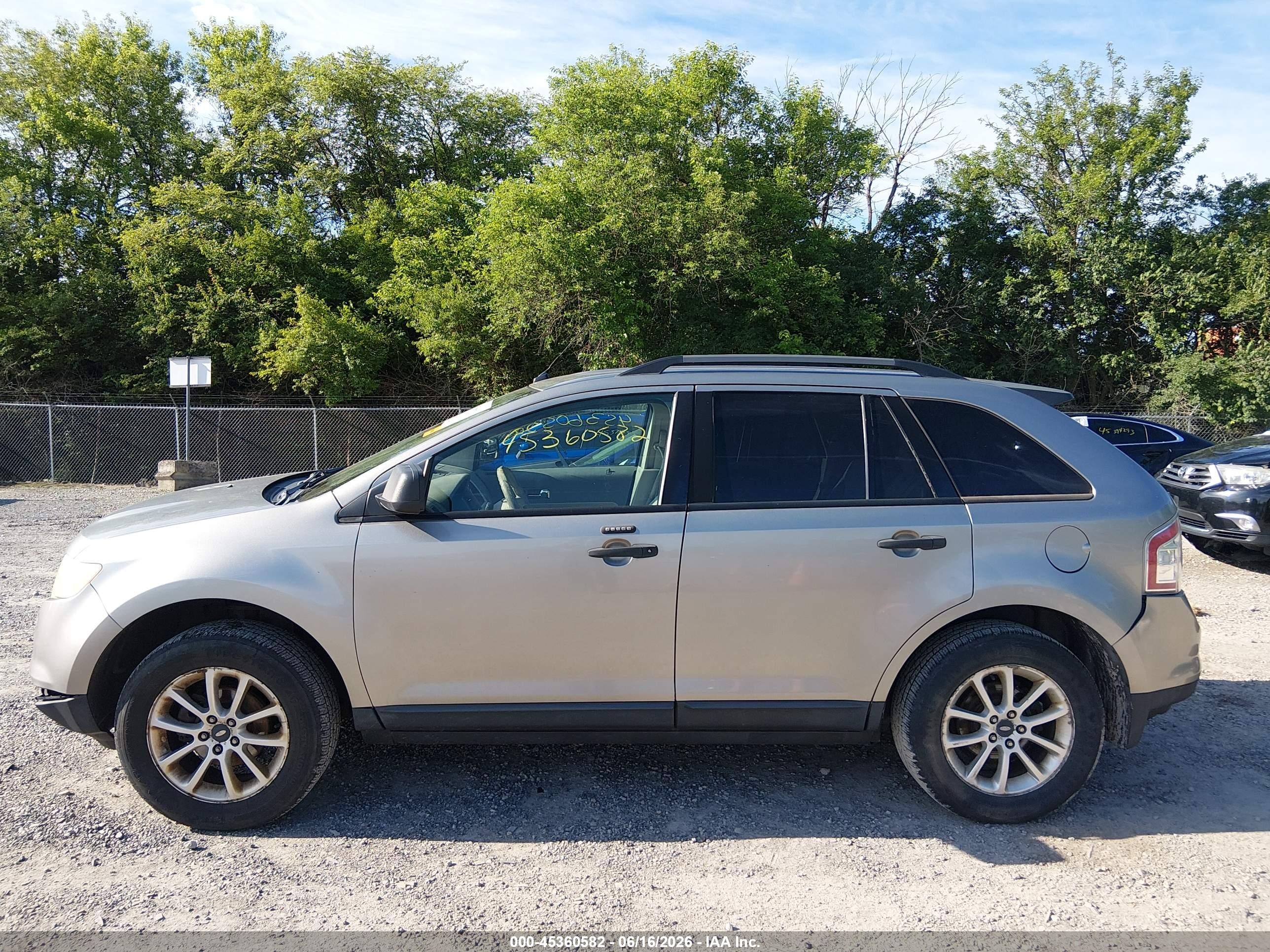 2008 Ford Edge Se Gray vin: 2FMDK36C98BA54269