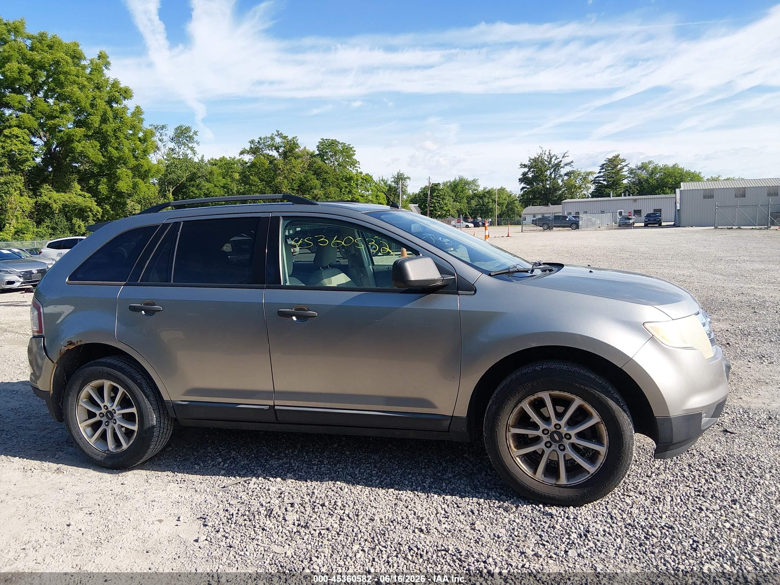 2008 Ford Edge Se Gray vin: 2FMDK36C98BA54269