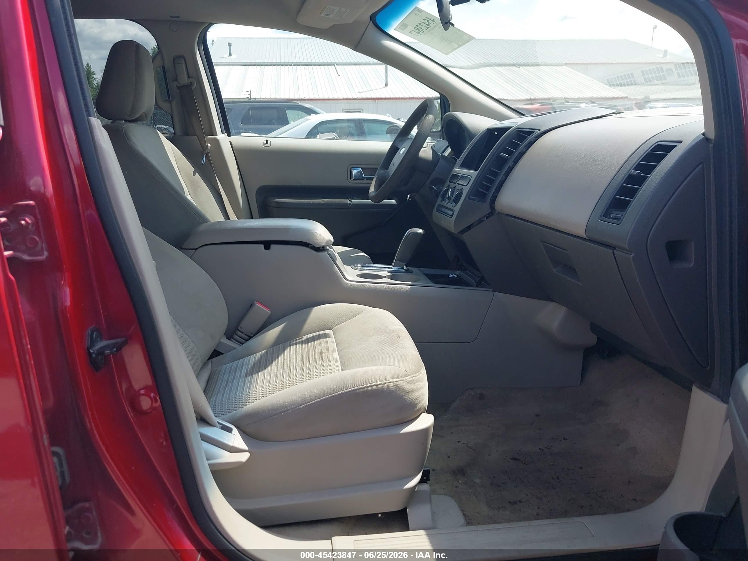 2007 Ford Edge Se Burgundy vin: 2FMDK36CX7BB03185