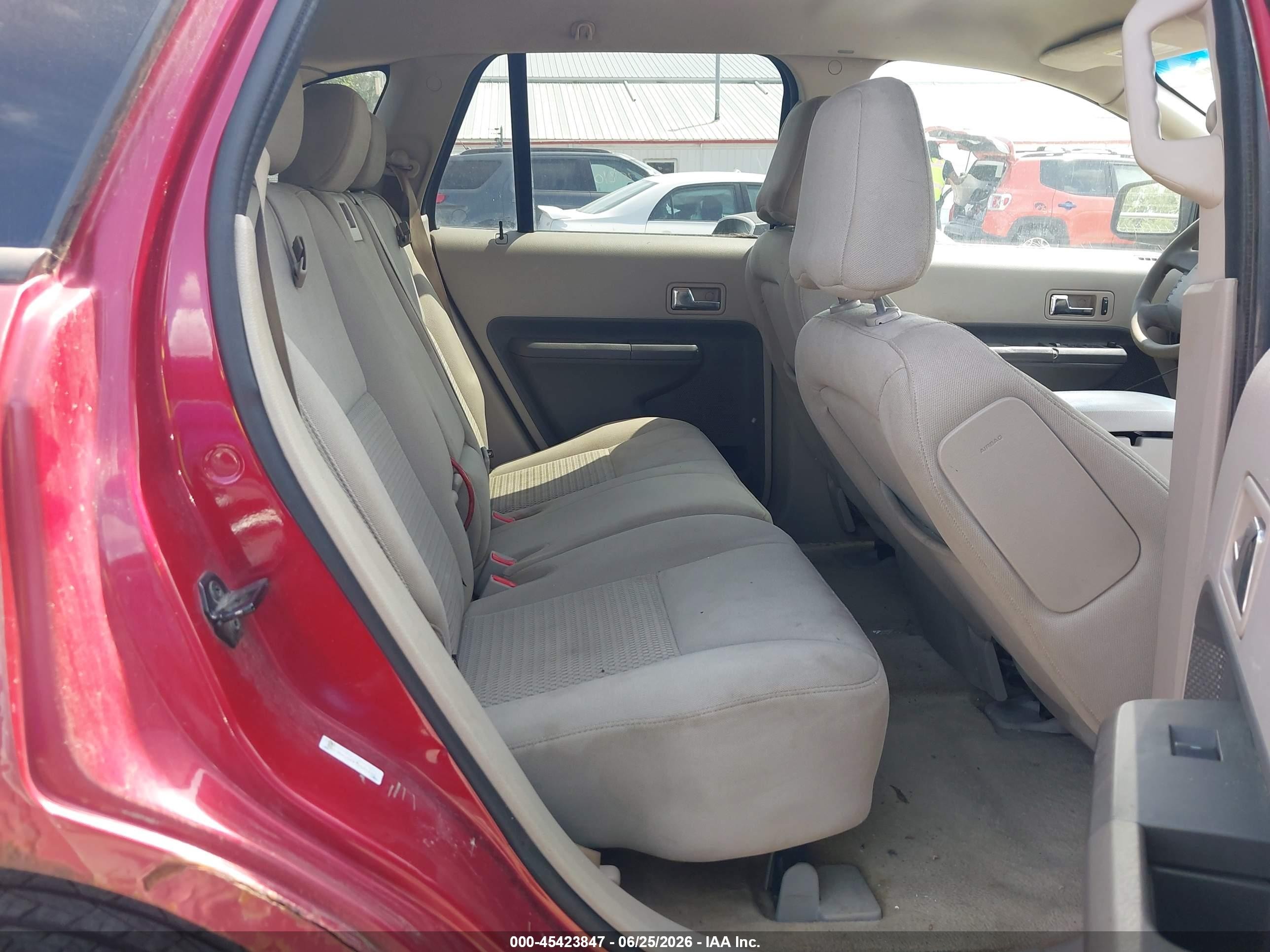 2007 Ford Edge Se Burgundy vin: 2FMDK36CX7BB03185