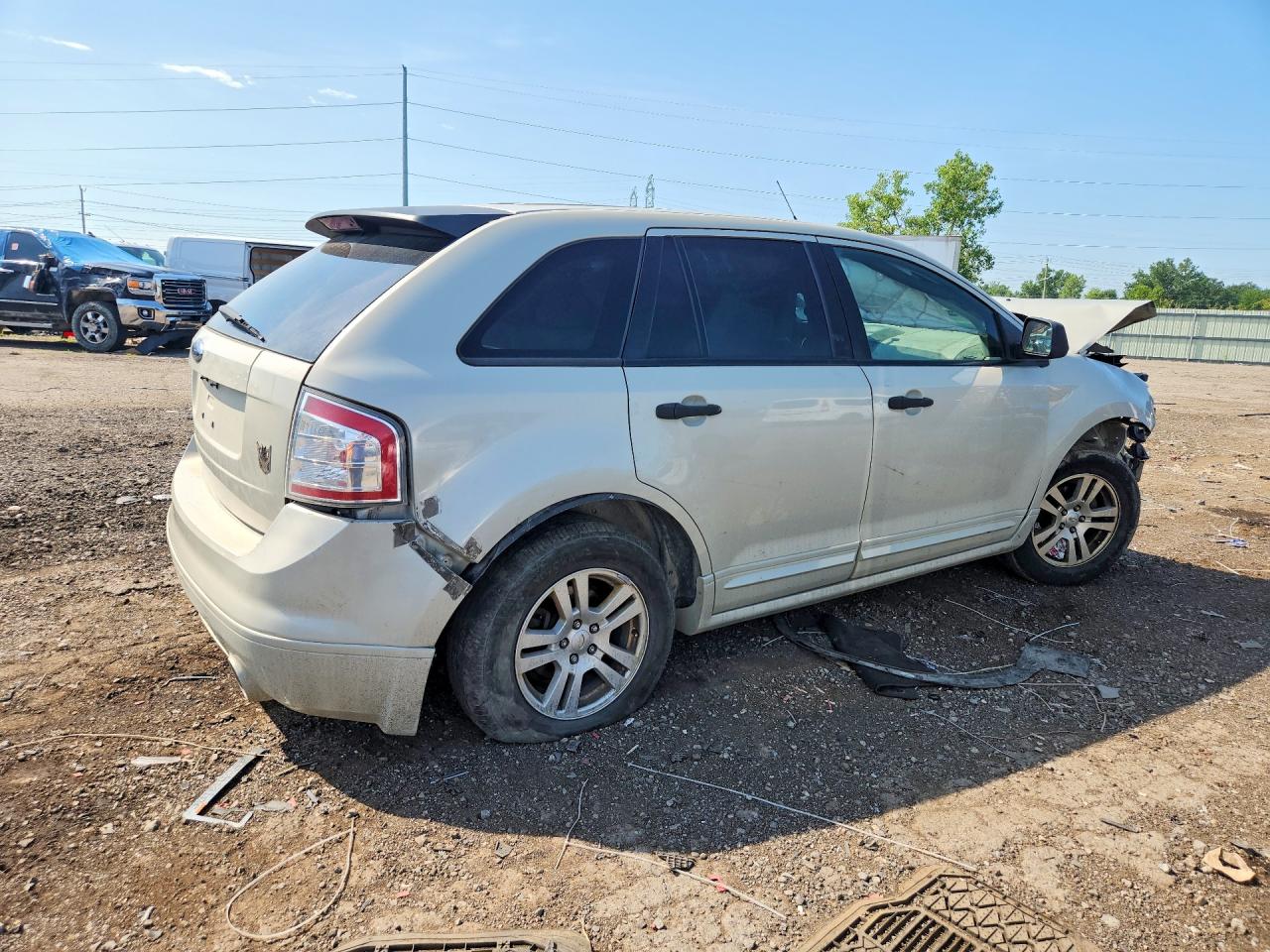 2007 Ford Edge Se Beige vin: 2FMDK36CX7BB09665