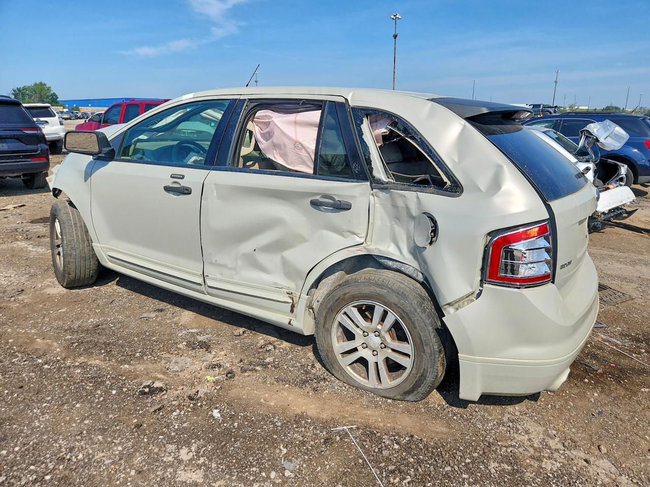 2007 Ford Edge Se Beige vin: 2FMDK36CX7BB09665