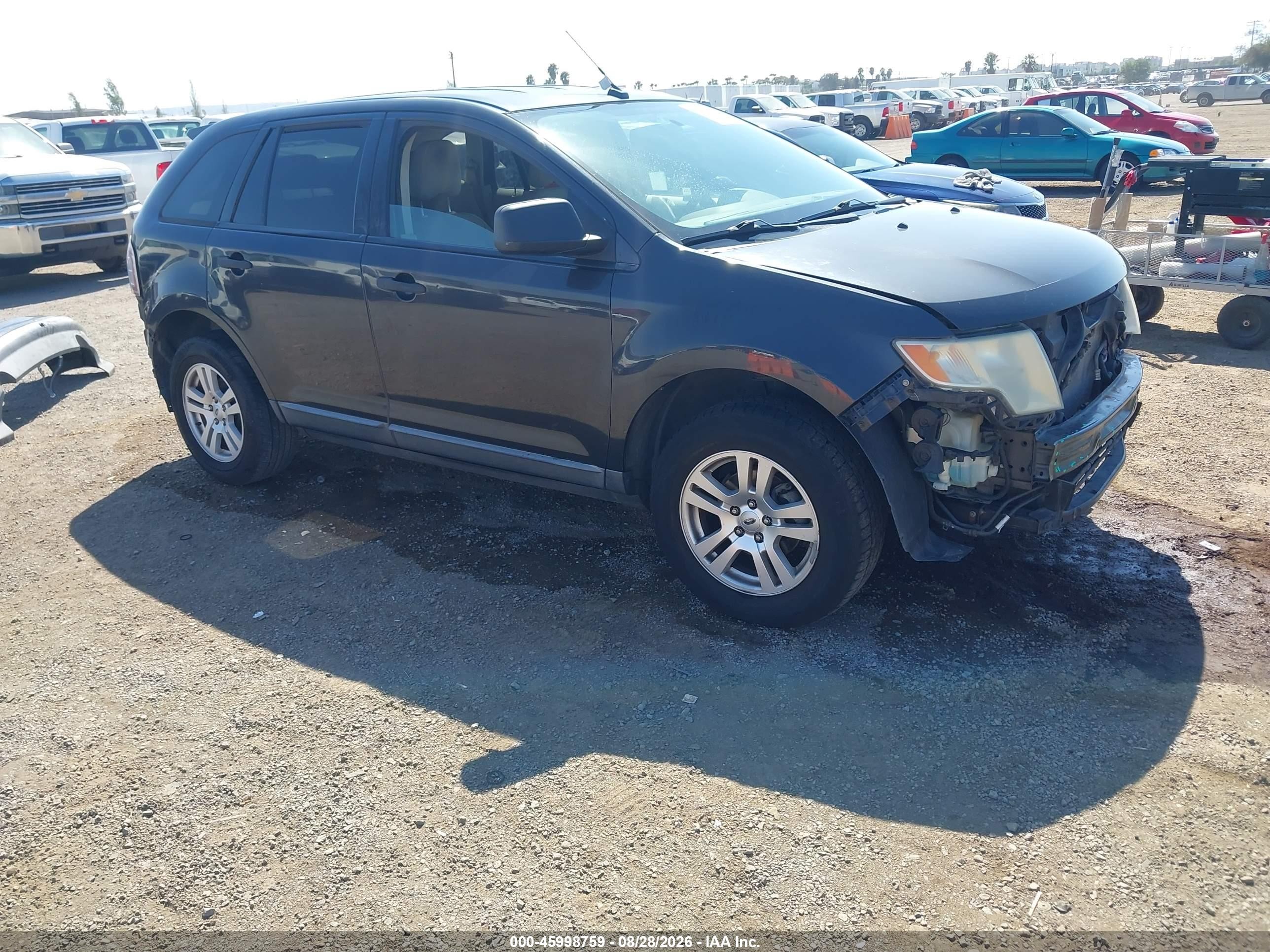 2007 Ford Edge Se Черный vin: 2FMDK36CX7BB30239