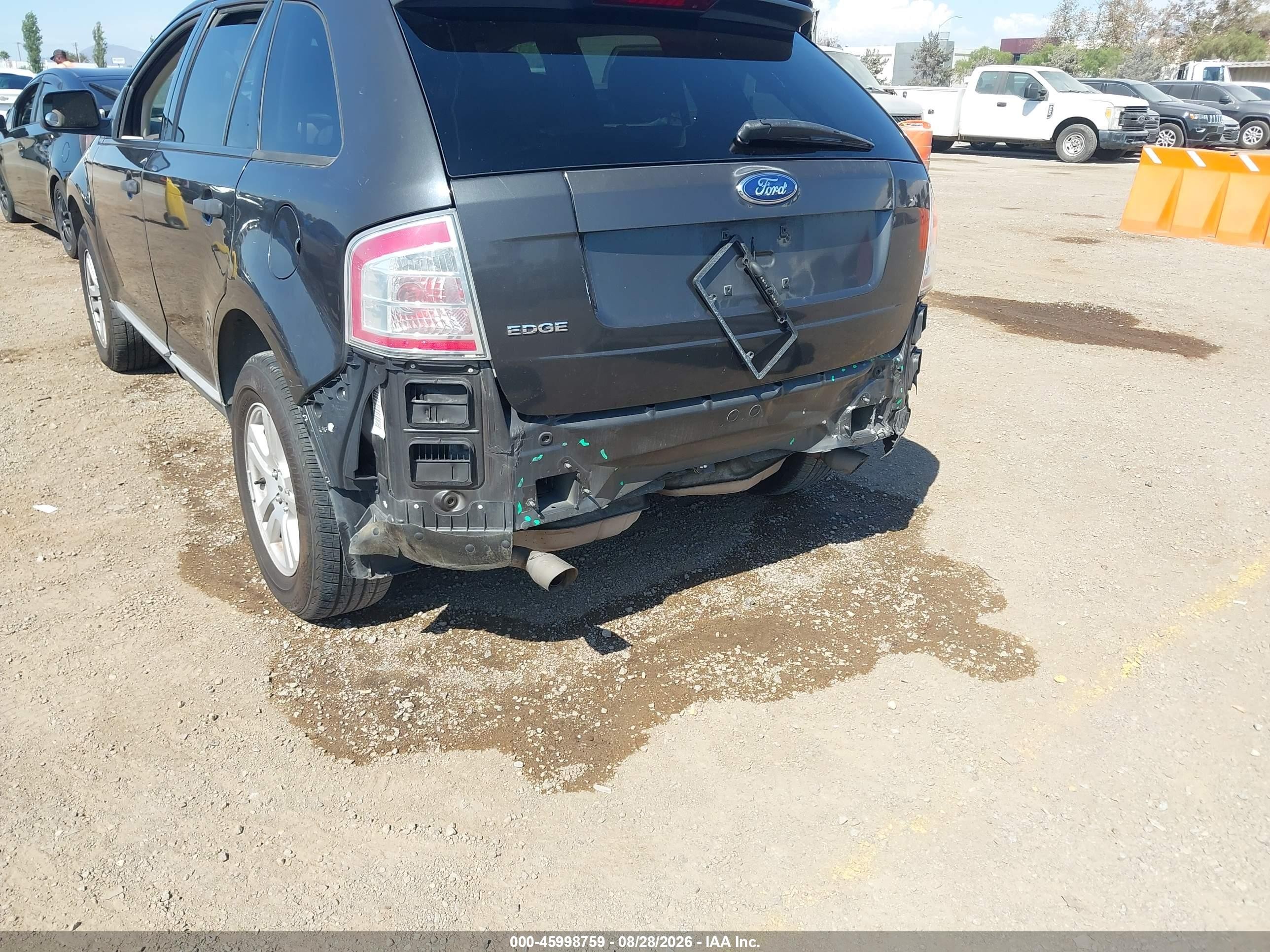 2007 Ford Edge Se Black vin: 2FMDK36CX7BB30239