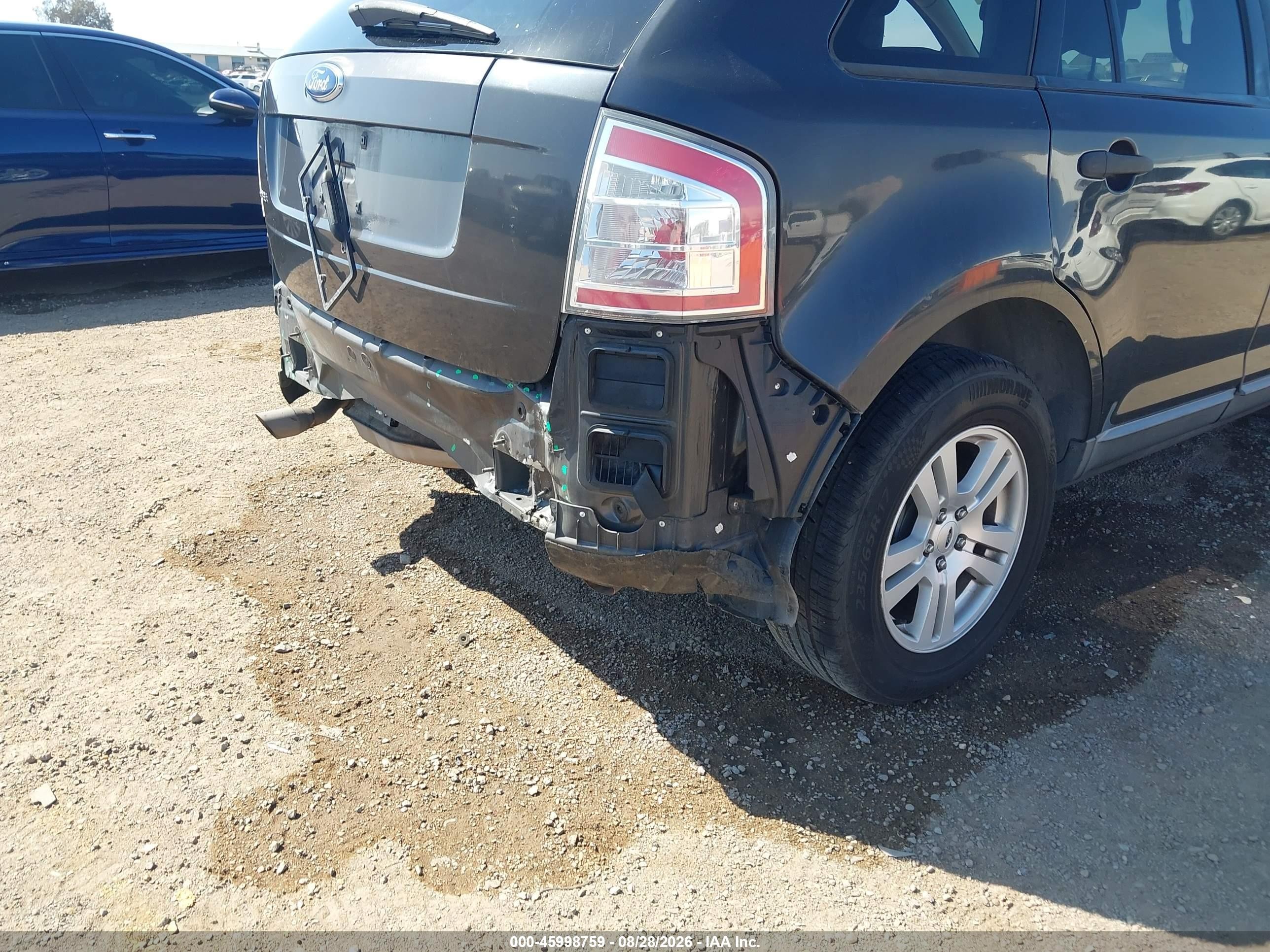 2007 Ford Edge Se Black vin: 2FMDK36CX7BB30239