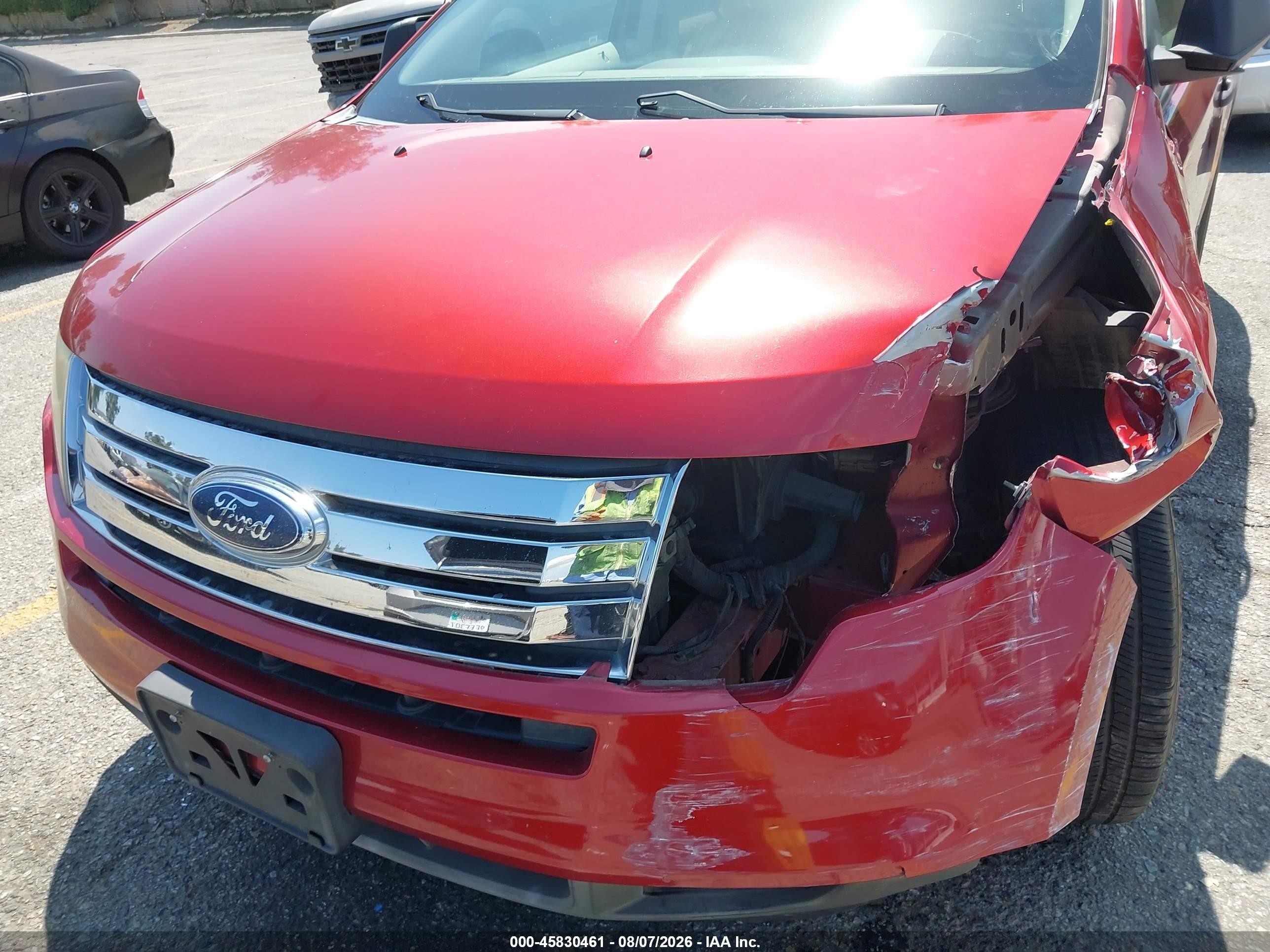 2007 Ford Edge Se Red vin: 2FMDK36CX7BB62933