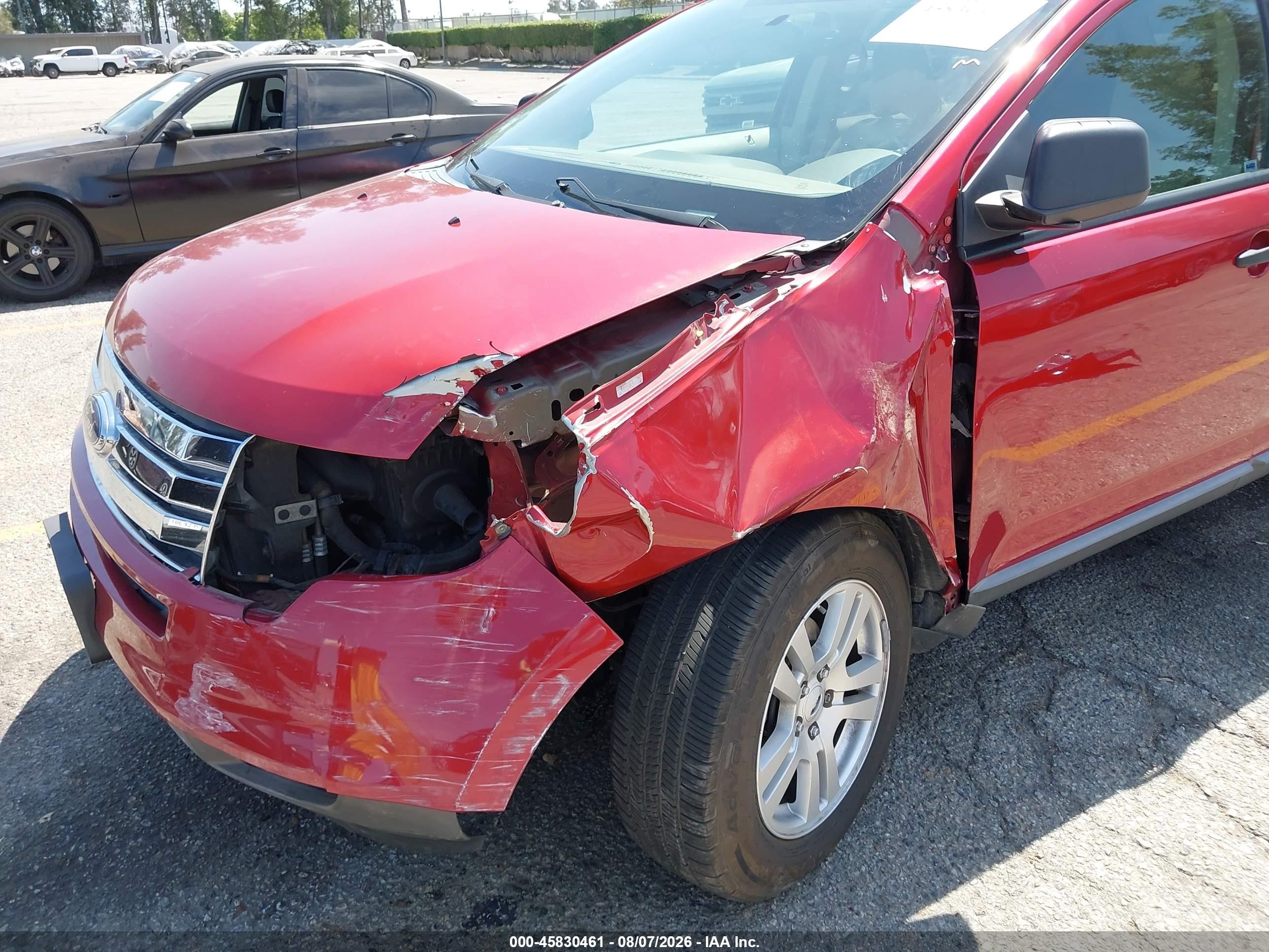 2007 Ford Edge Se Red vin: 2FMDK36CX7BB62933