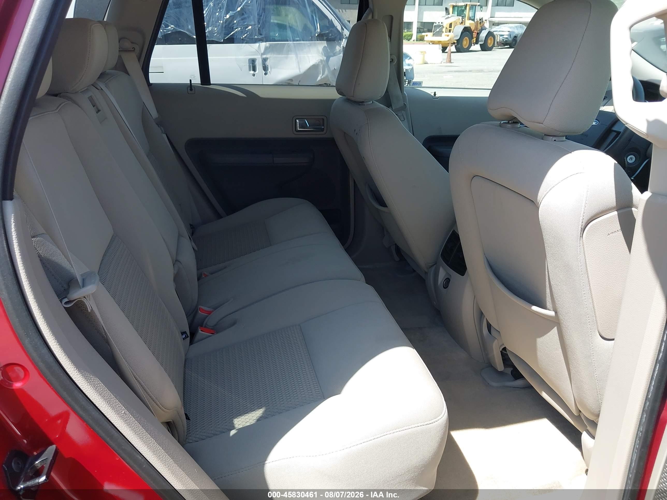 2007 Ford Edge Se Red vin: 2FMDK36CX7BB62933